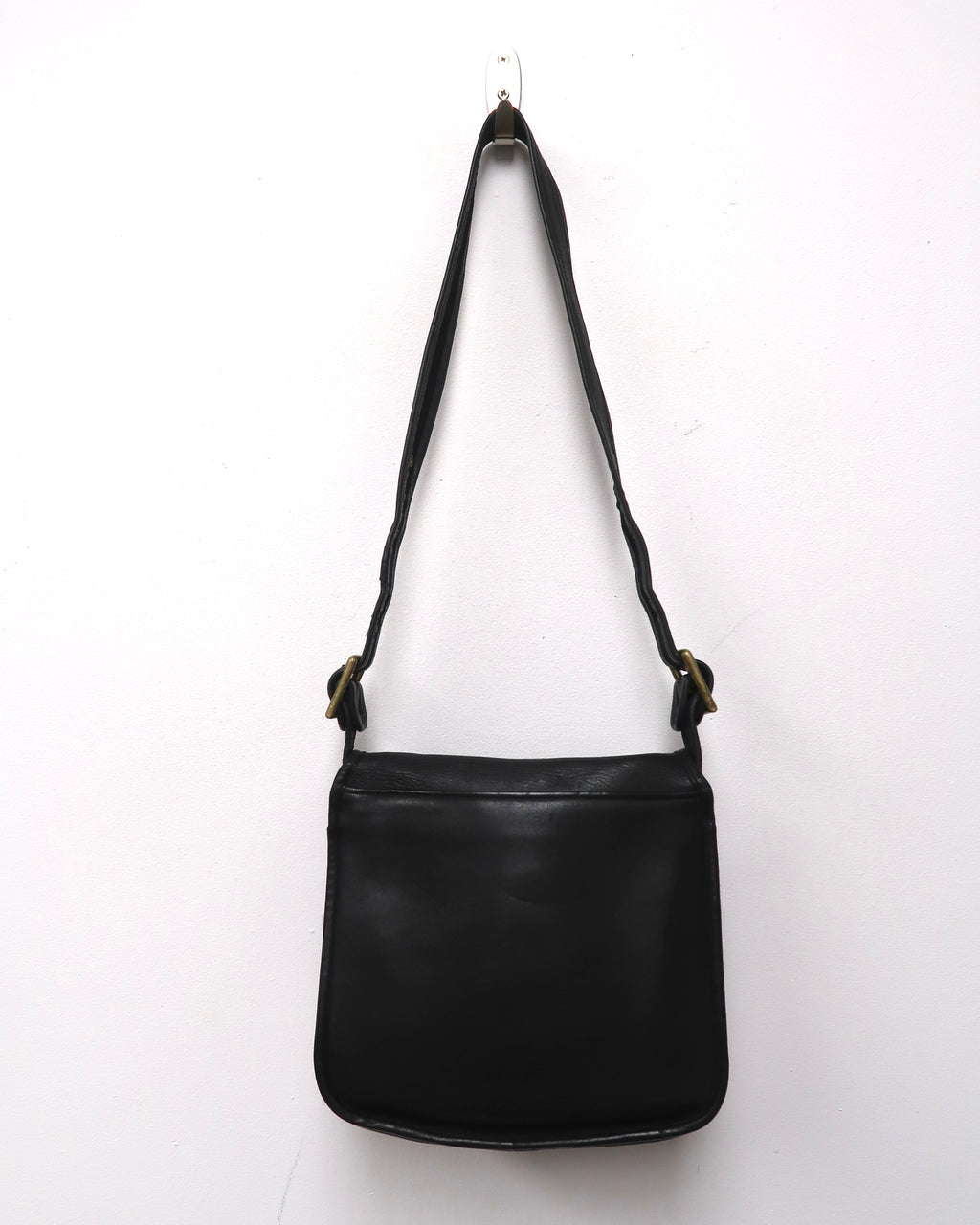 Vintage Black Coach Courier Bag