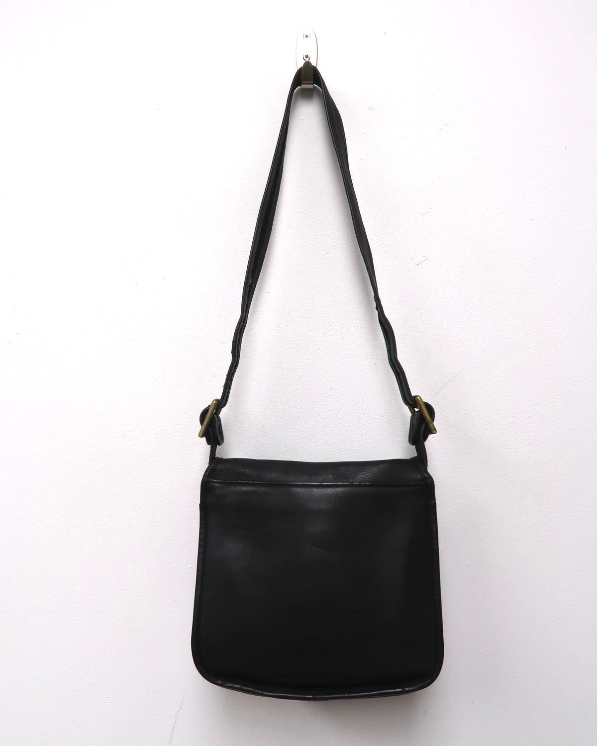 Vintage Black Coach Courier Bag