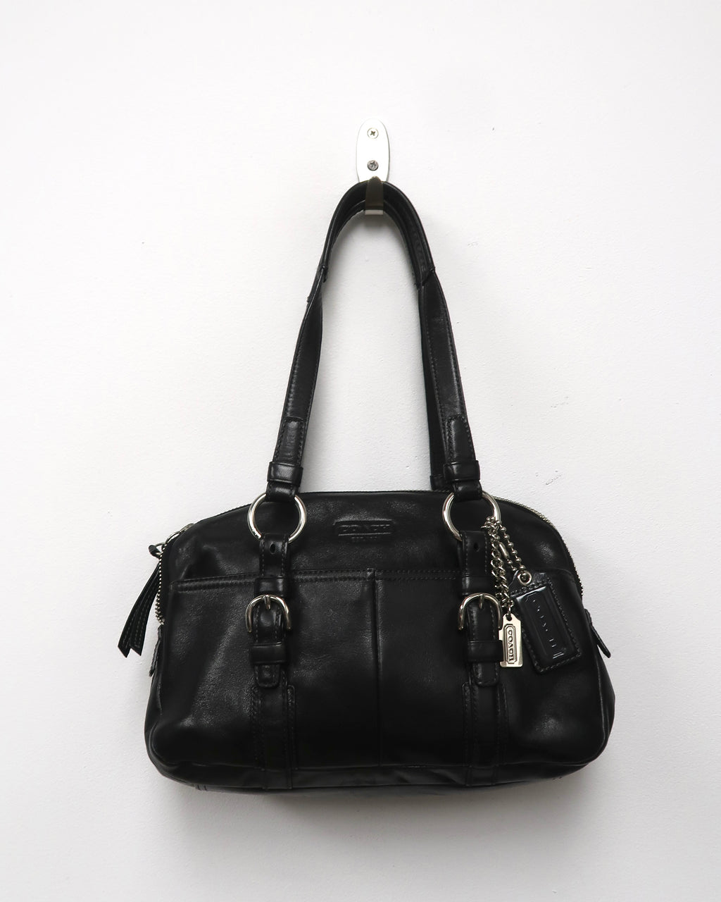 Vintage Coach Bonnie Black Leather Soho Satchel