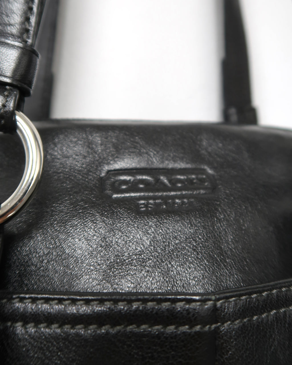 Vintage Coach Bonnie Black Leather Soho Satchel