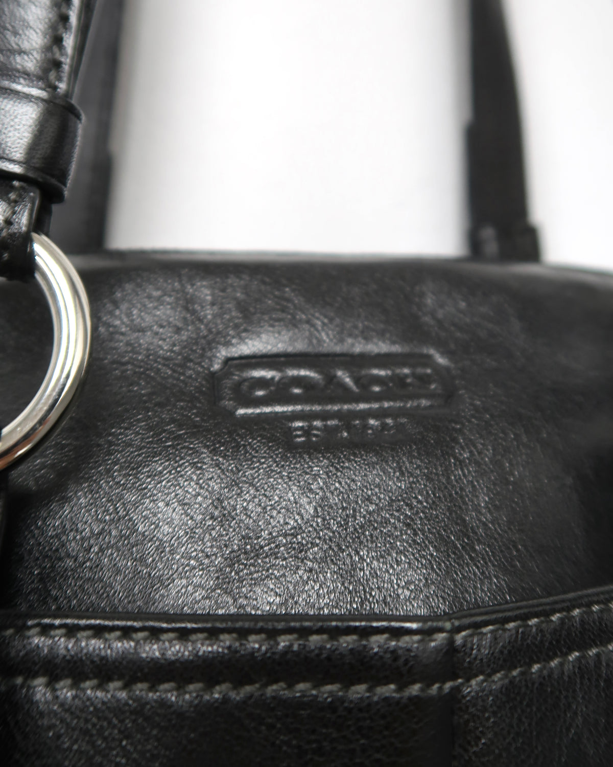 Vintage Coach Bonnie Black Leather Soho Satchel