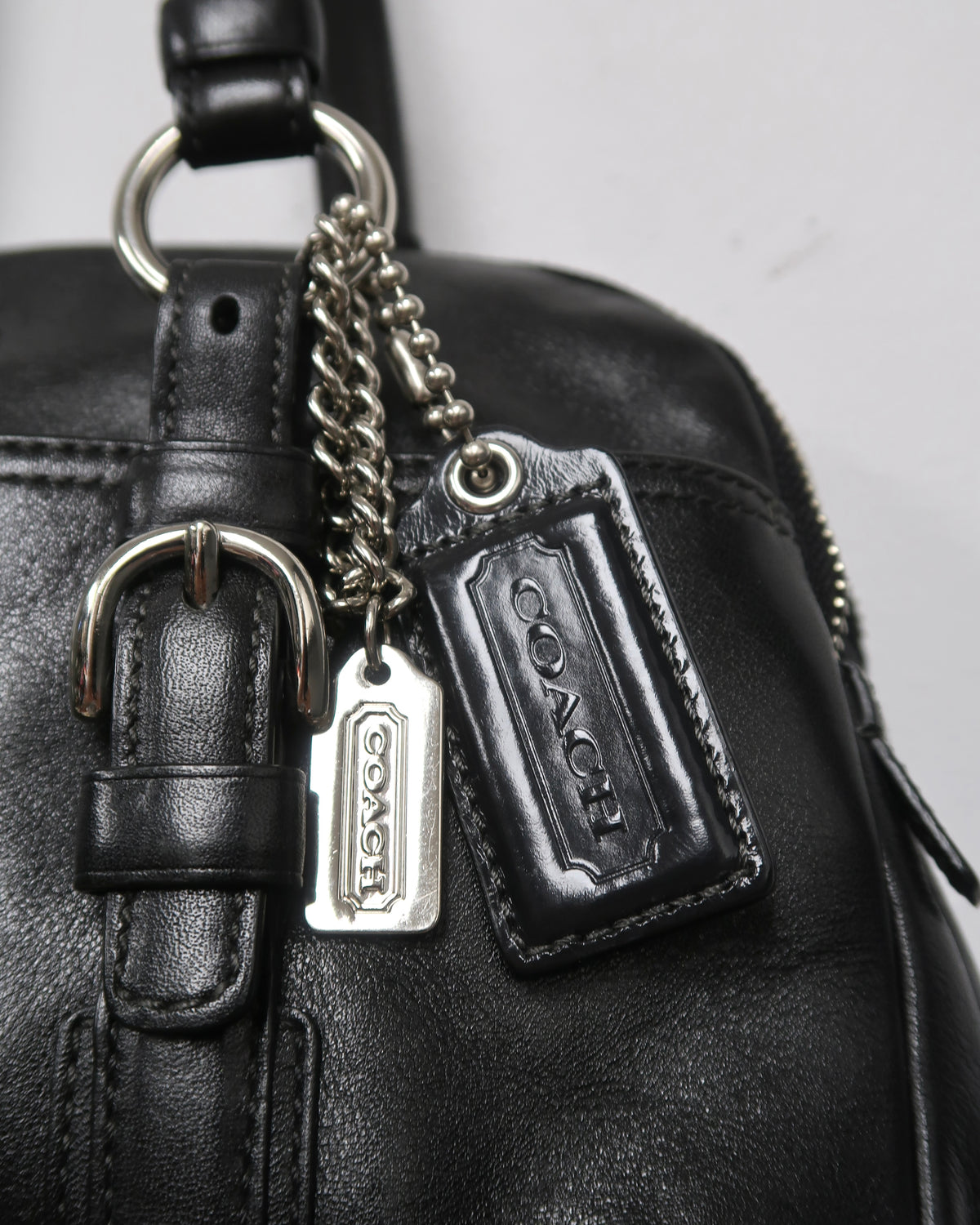 Vintage Coach Bonnie Black Leather Soho Satchel