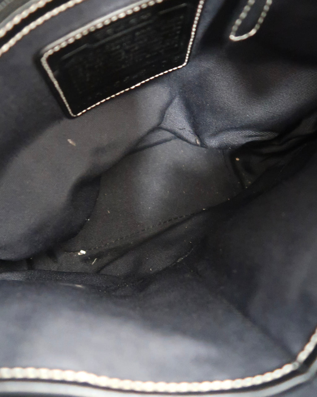 Black Vintage Coach Signature Jacquard Shoulder Bag