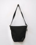 Black Vintage Coach Signature Jacquard Shoulder Bag