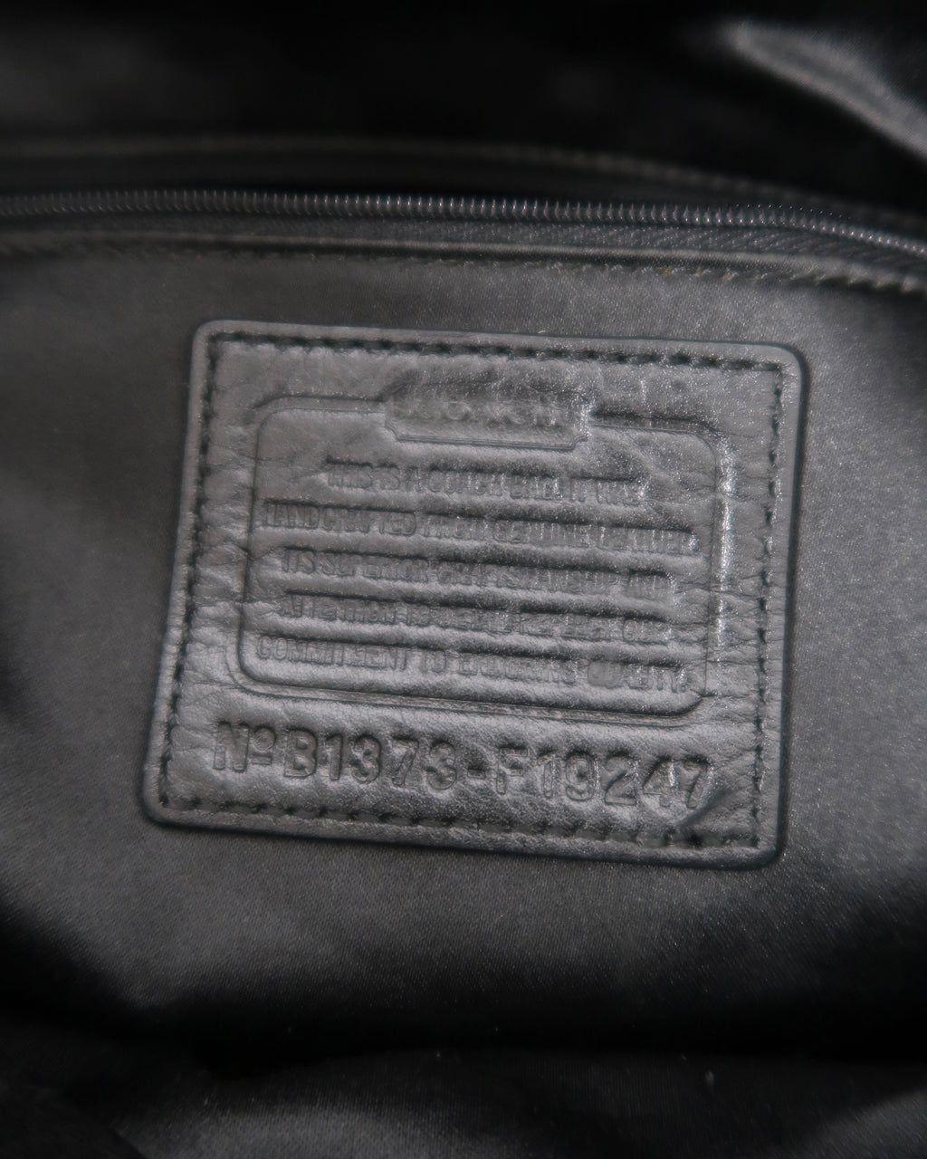Black Leather Coach Ashley convertible satchel