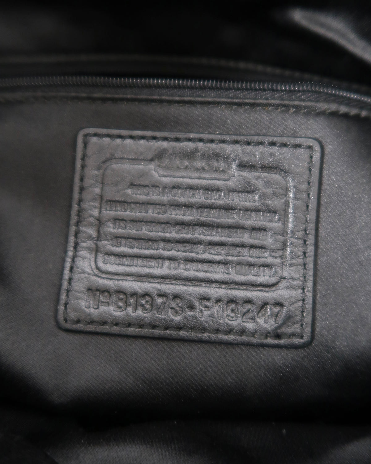 Black Leather Coach Ashley convertible satchel