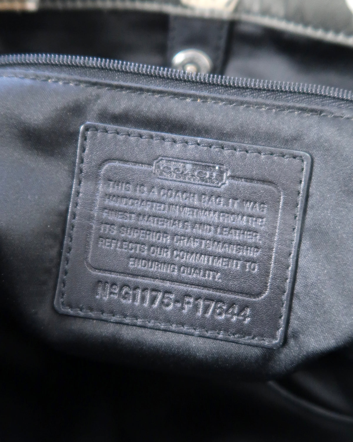 Coach Ashley Signature satin shoulder bag