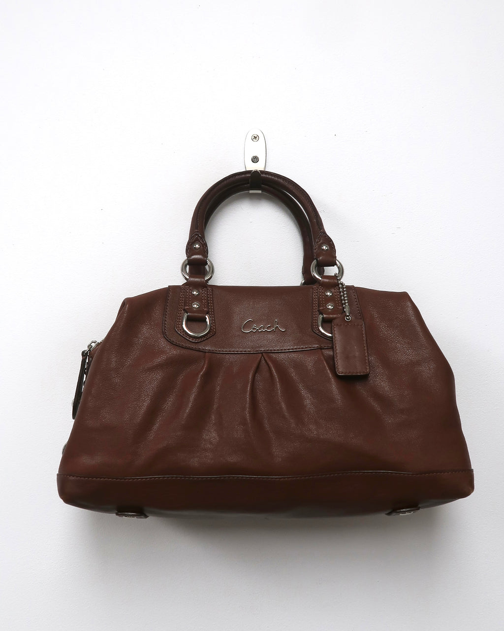 Brown Leather Coach Ashley Satchel