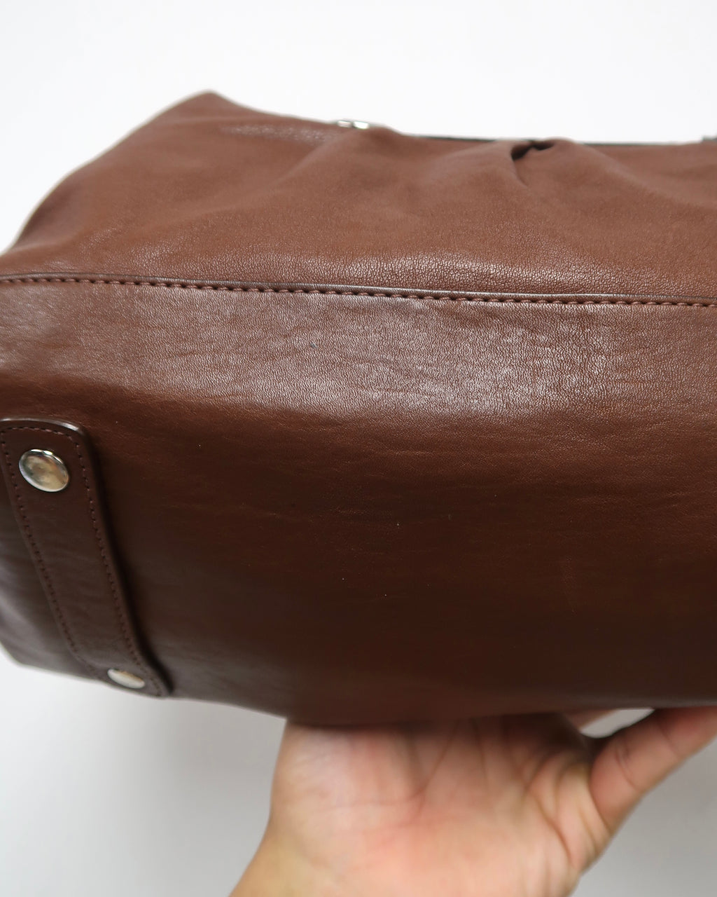 Brown Leather Coach Ashley Satchel