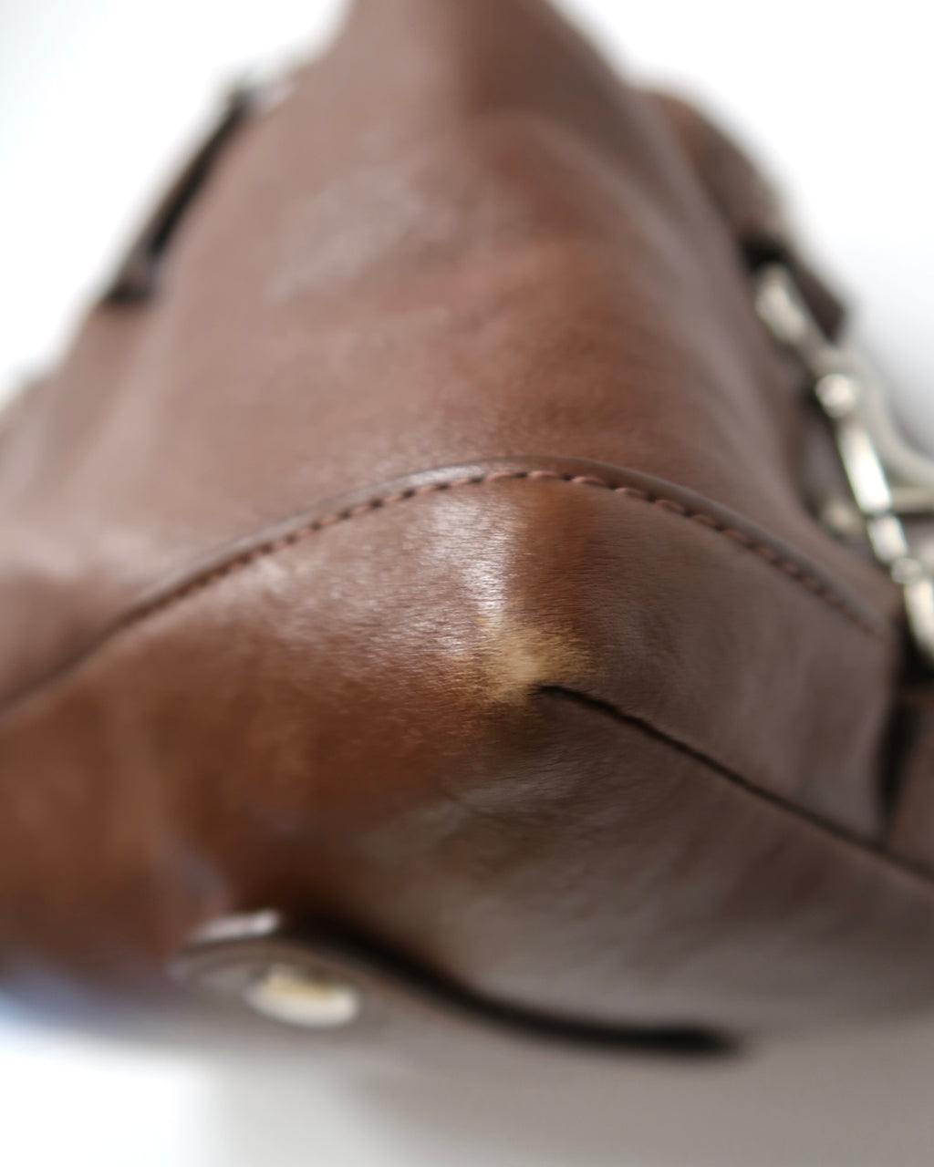 Brown Leather Coach Ashley Satchel