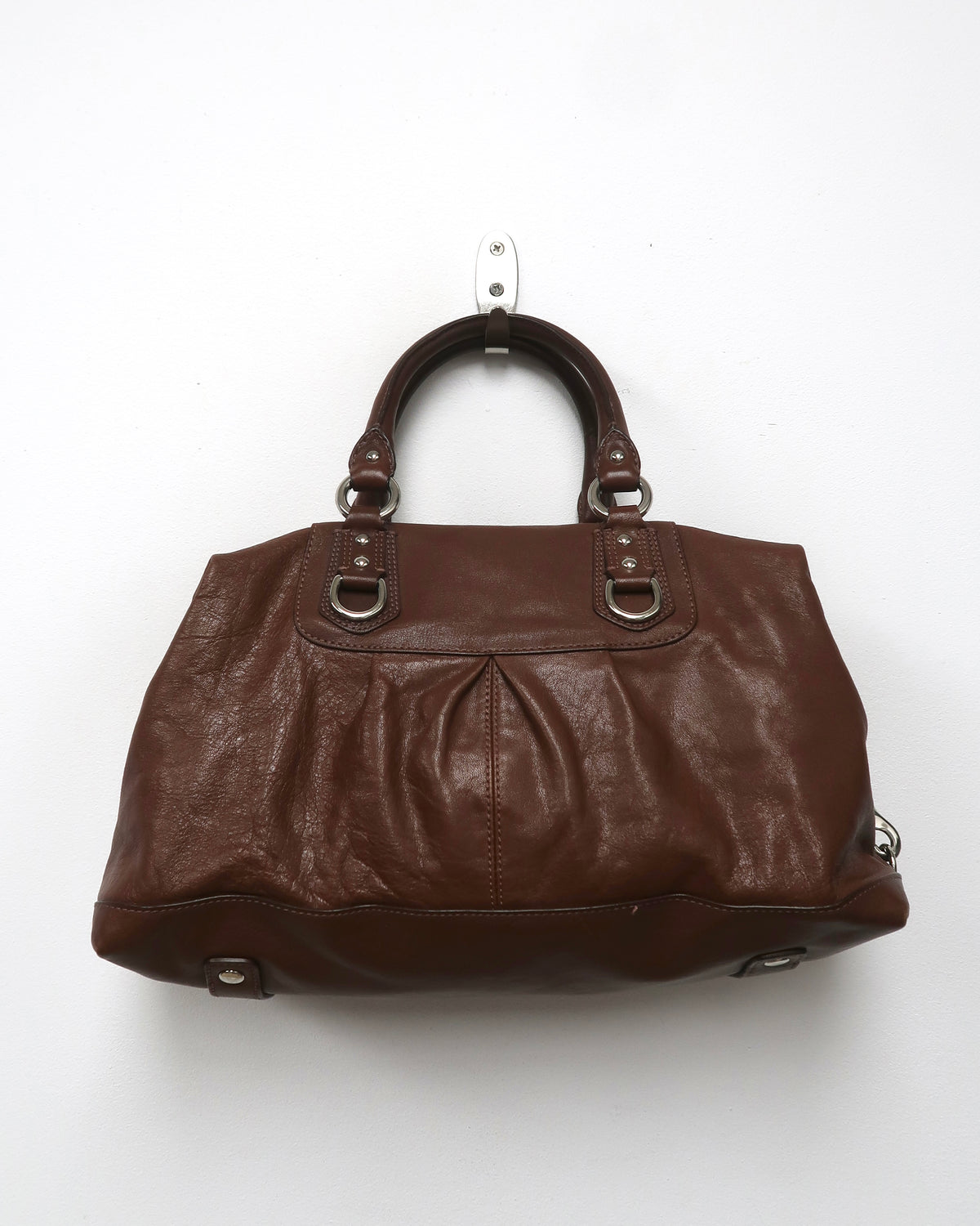 Brown Leather Coach Ashley Satchel