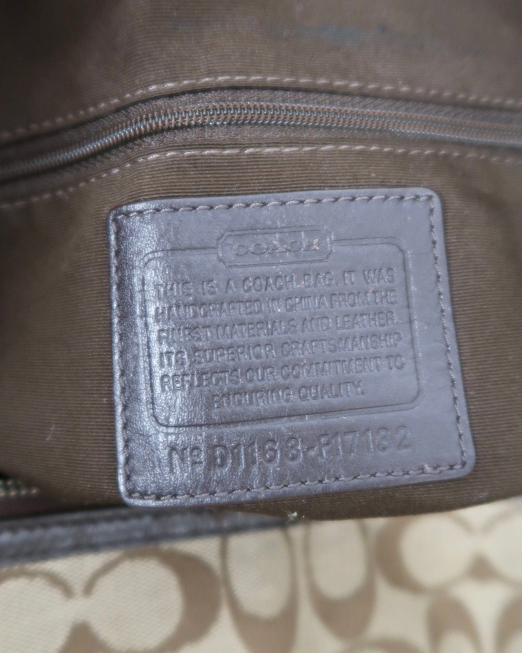 Coach Maggie Signature Brown Canvas & Leather Tote