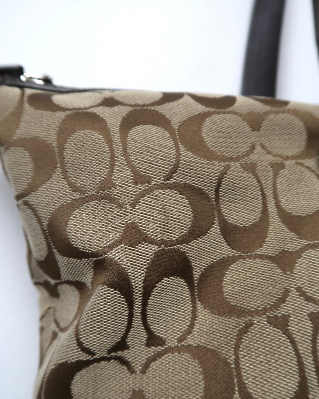 Coach Maggie Signature Brown Canvas & Leather Tote