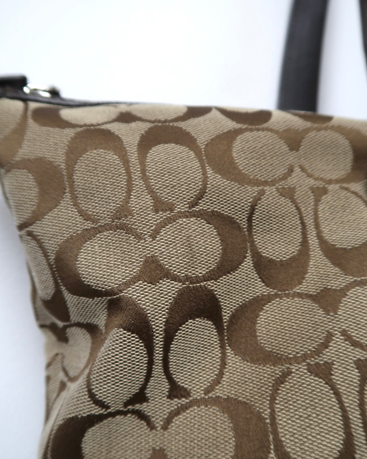 Coach Maggie Signature Brown Canvas & Leather Tote