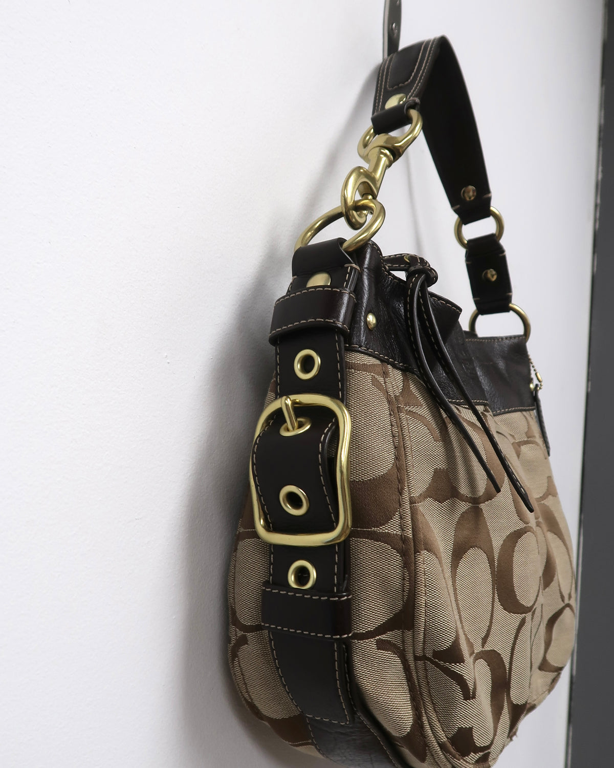 Coach Signature Zoe Hobo Bag