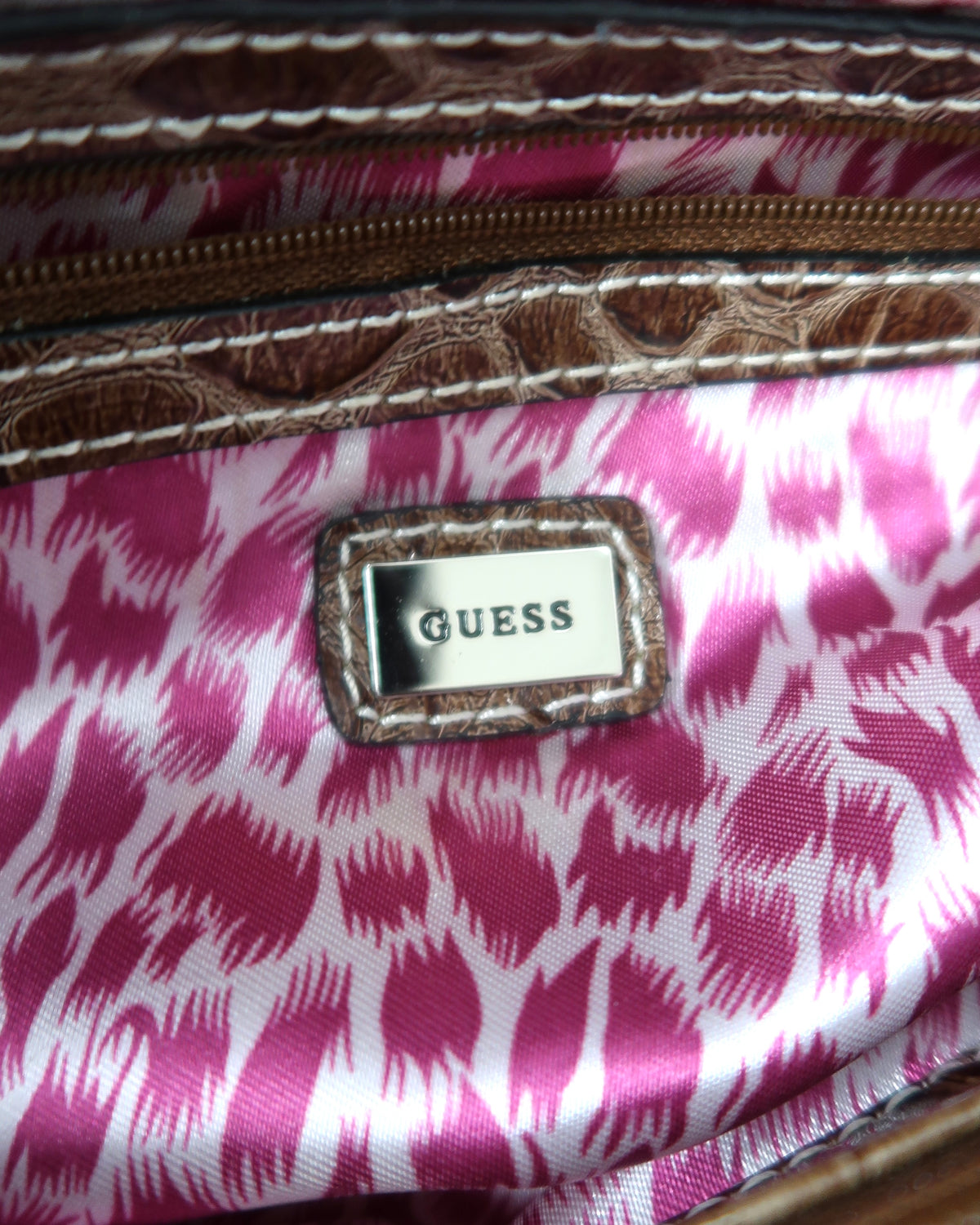 Vintage Guess Brown Monogram Handbag