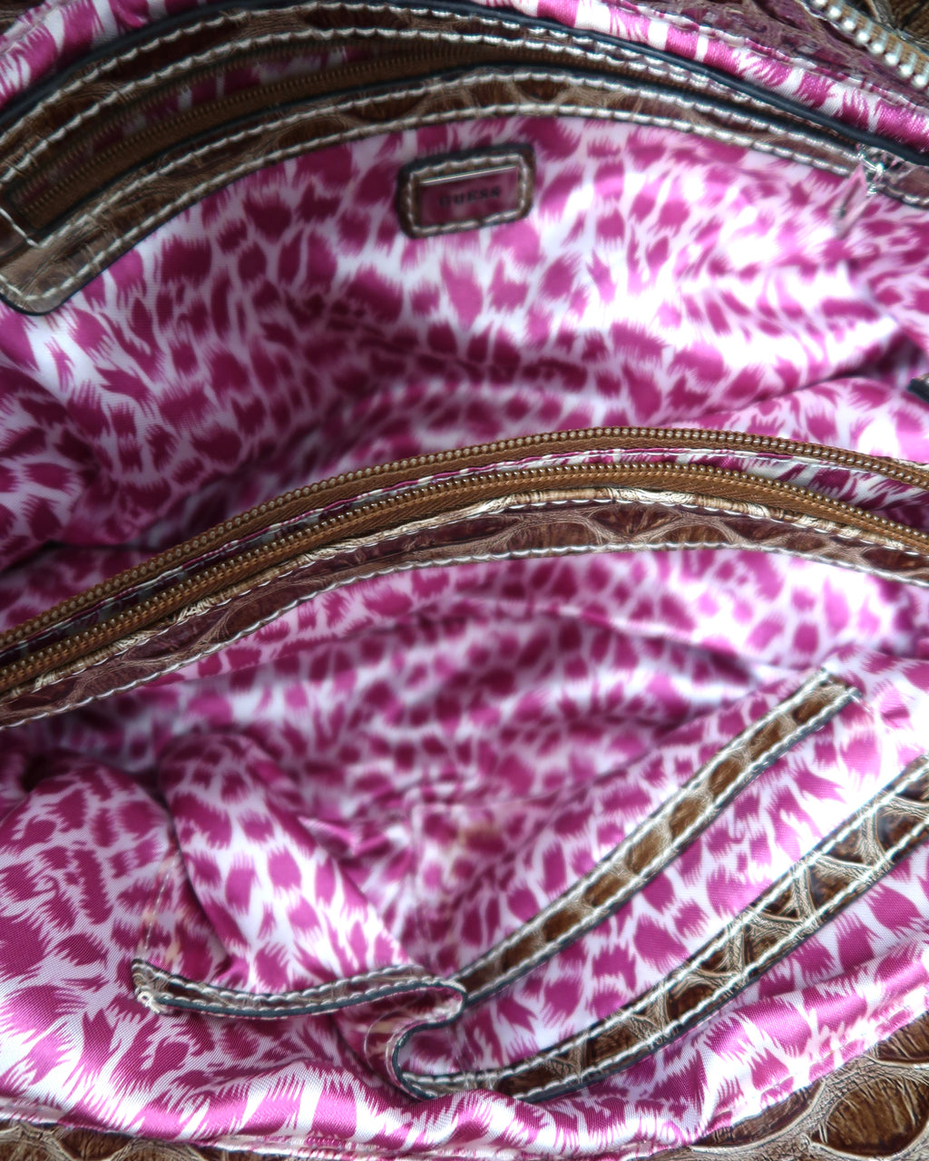 Vintage Guess Brown Monogram Handbag