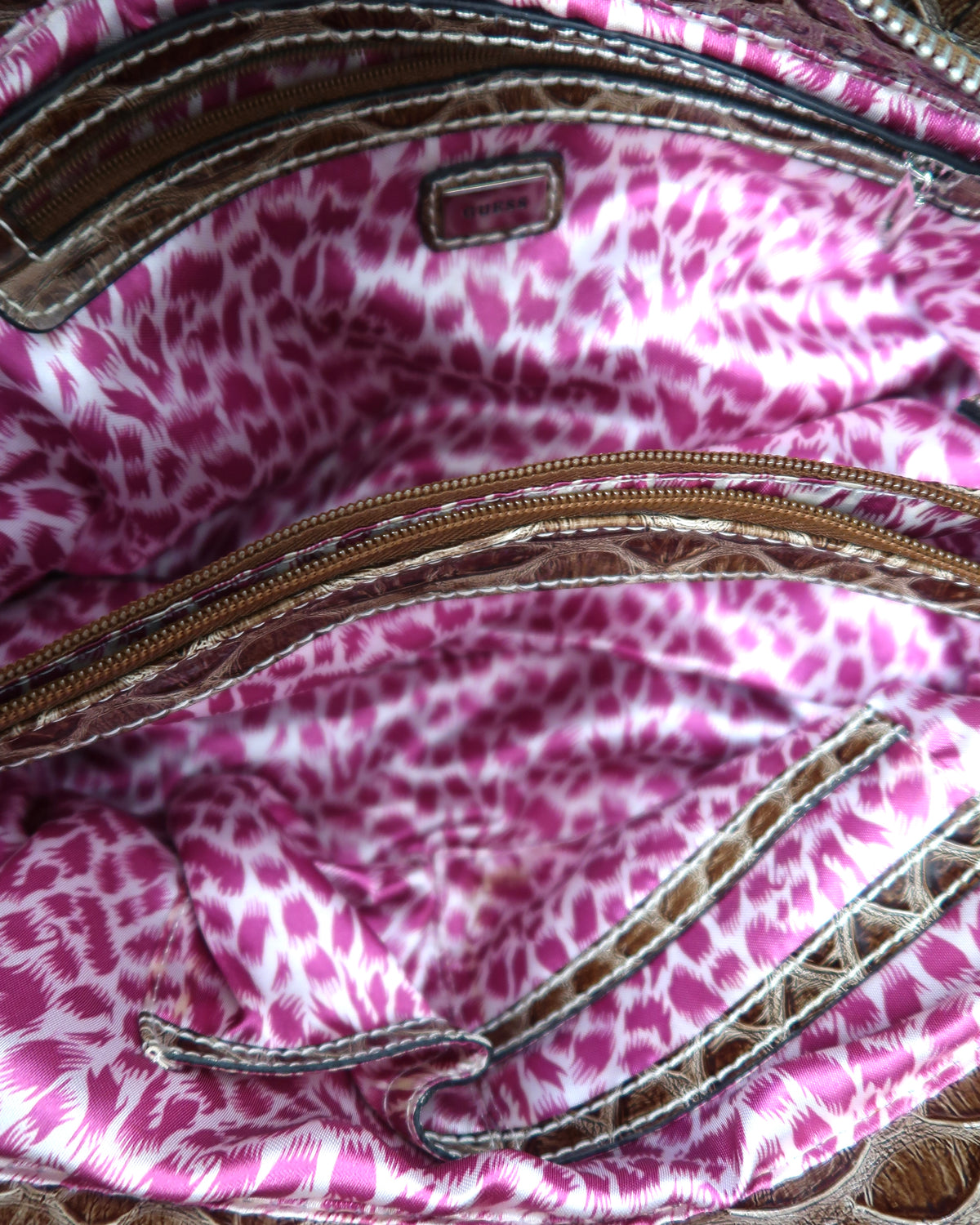Vintage Guess Brown Monogram Handbag