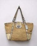 Coach Hamptons Straw Tote Bag