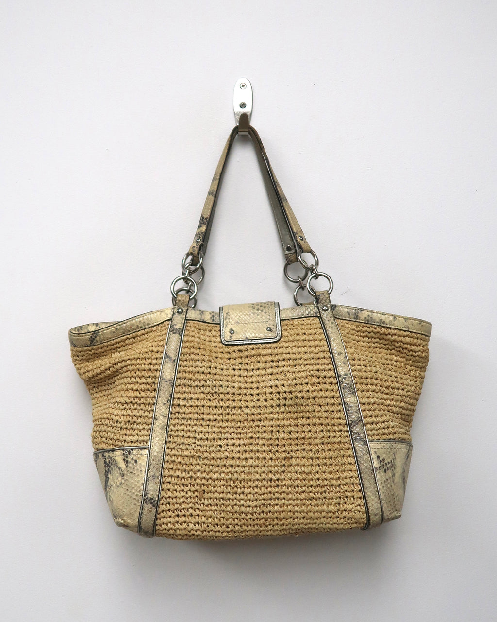 Coach Hamptons Straw Tote Bag