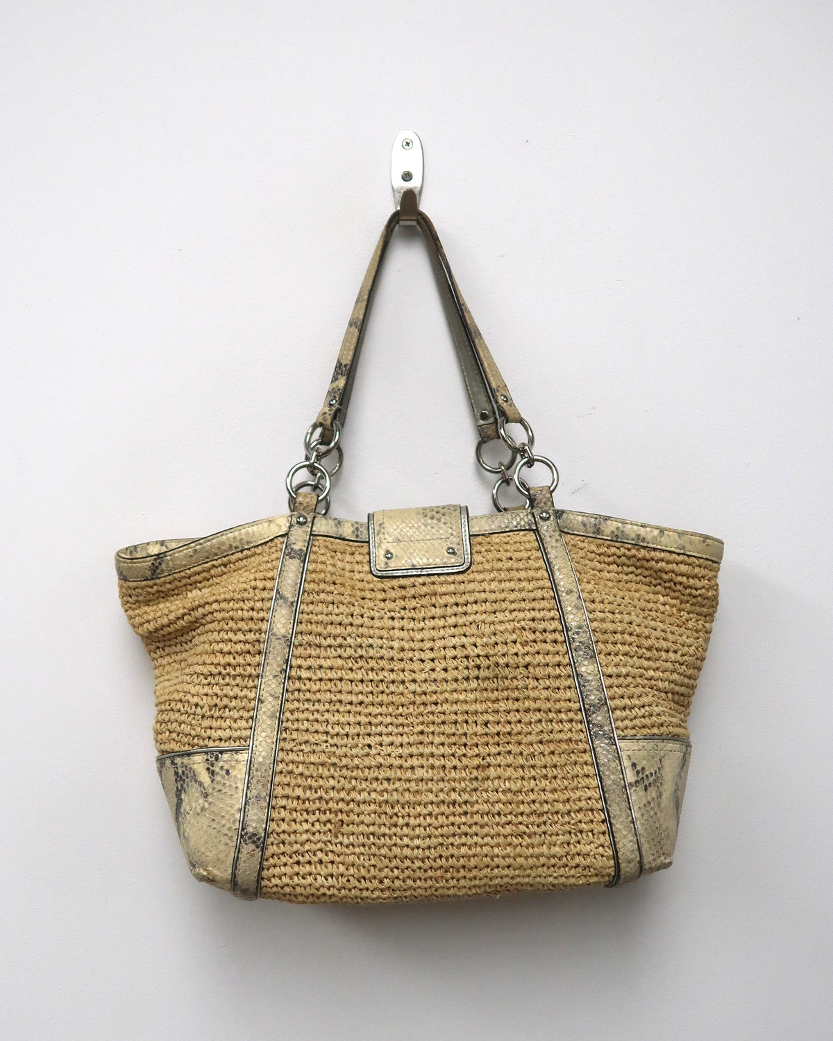 Coach Hamptons Straw Tote Bag