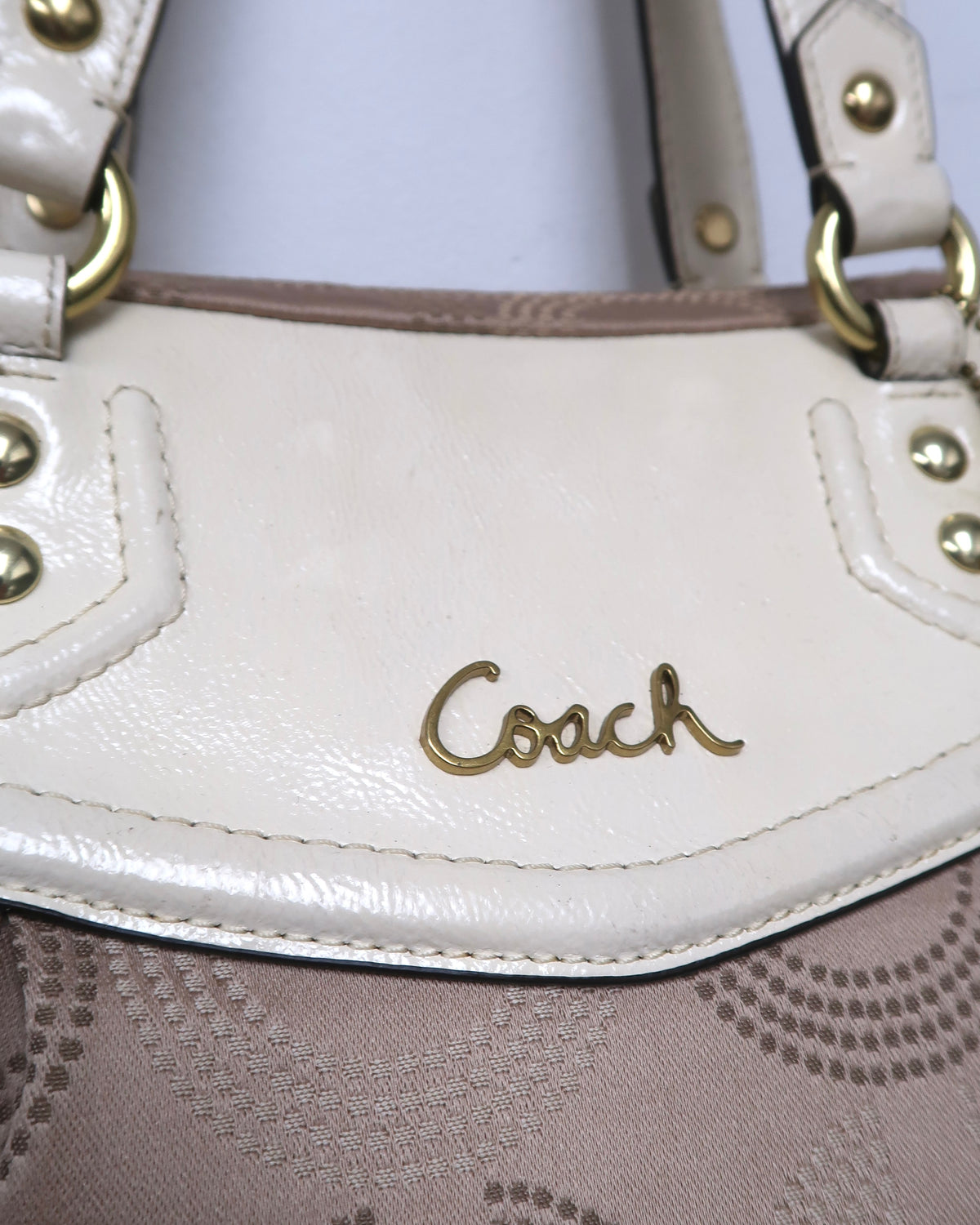 Coach Ashley Dotted Op Art carryall handbag