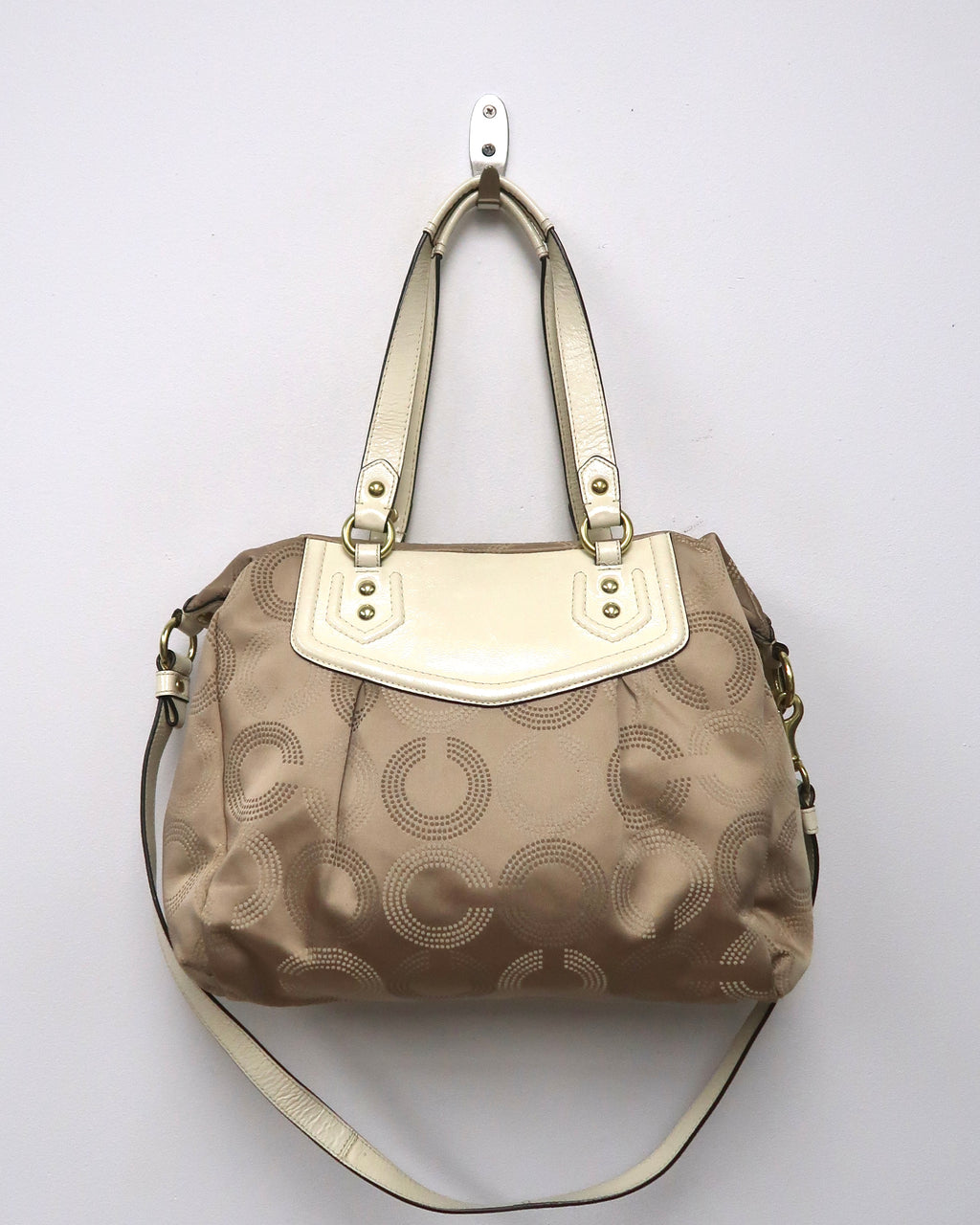 Coach Ashley Dotted Op Art carryall handbag
