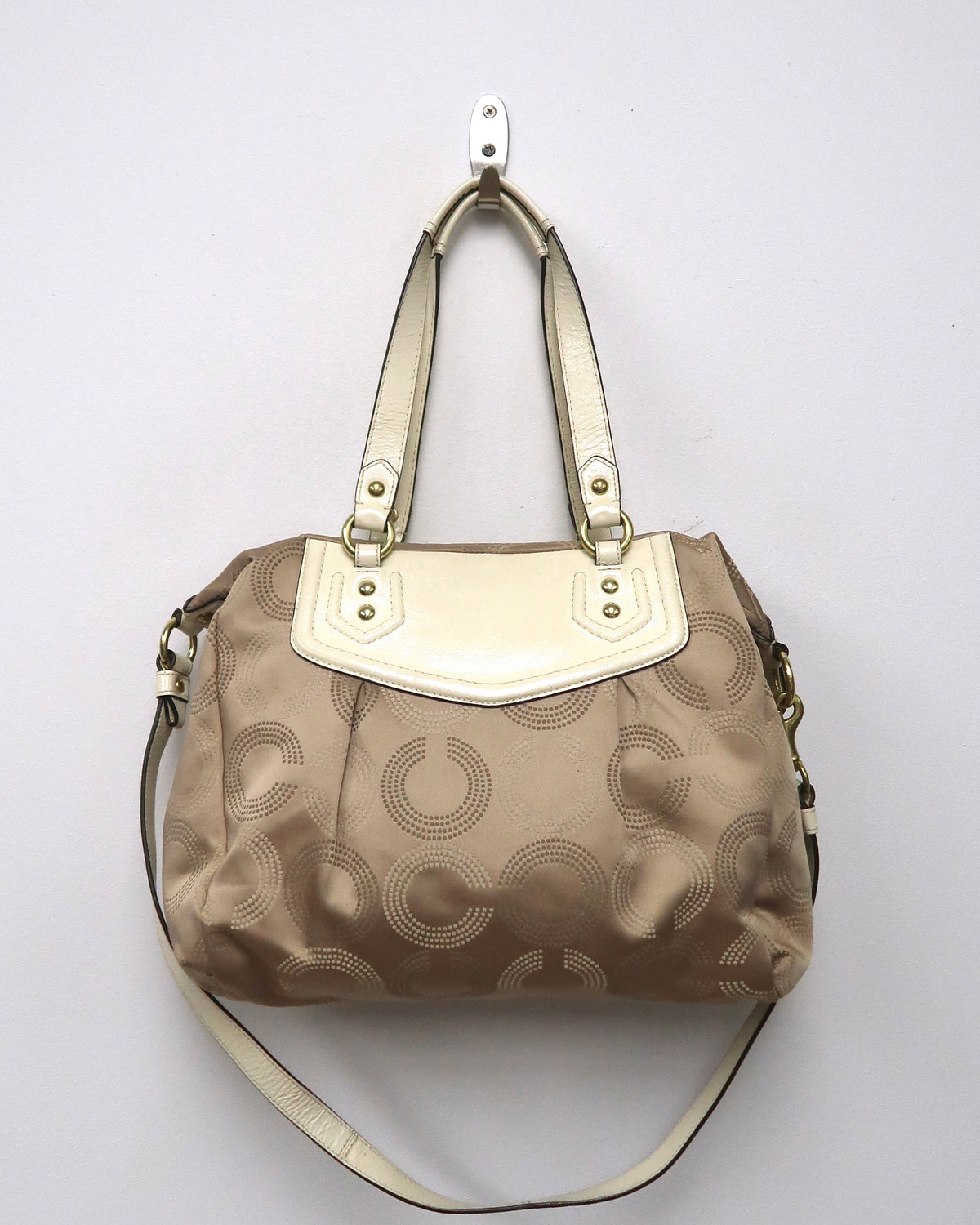 Coach Ashley Dotted Op Art carryall handbag