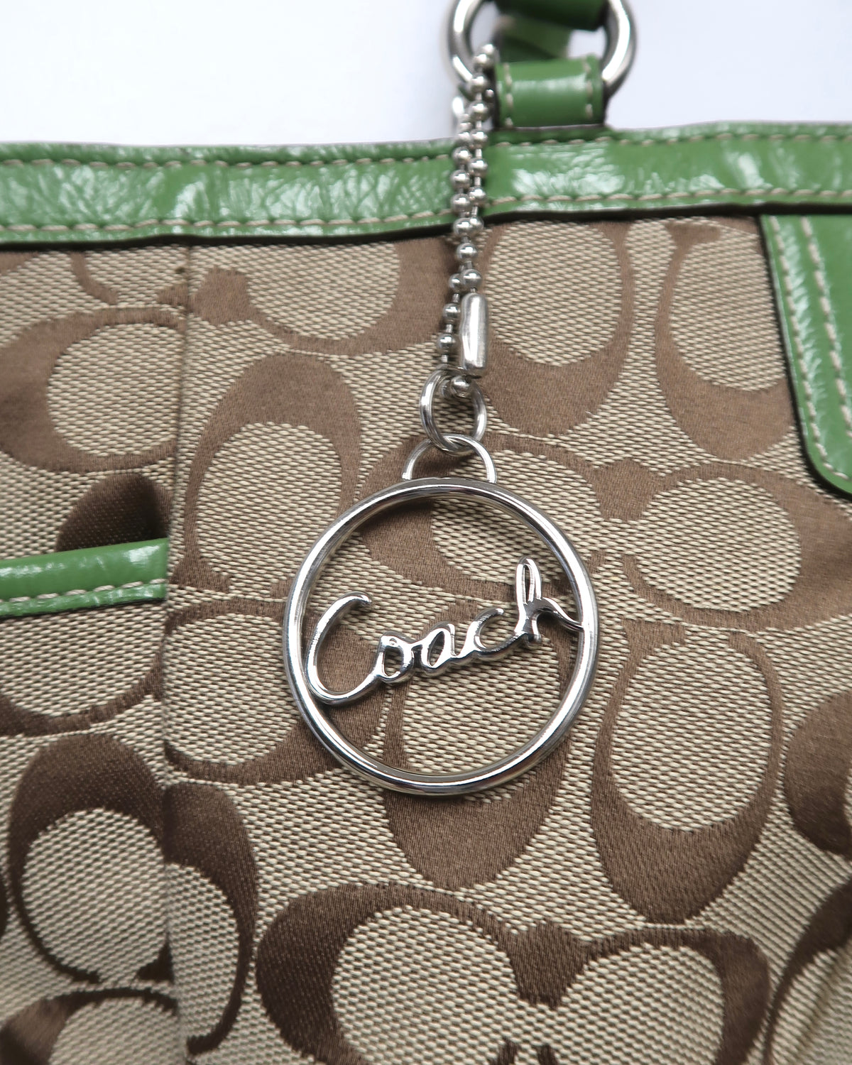 Coach Signature Pleated East West Gallery Tote
