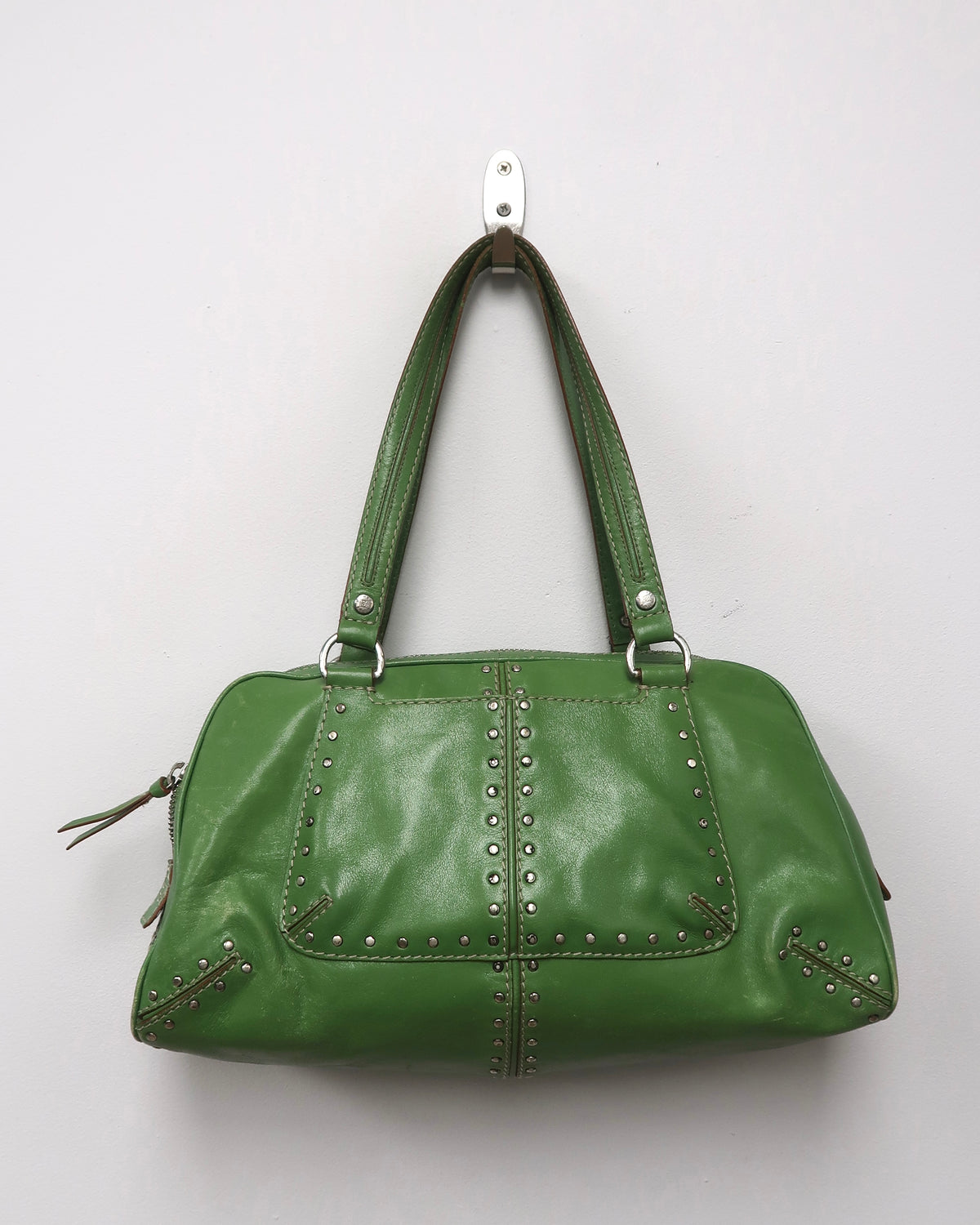 Vintage Michael Kors Astor Studded Leather Satchel