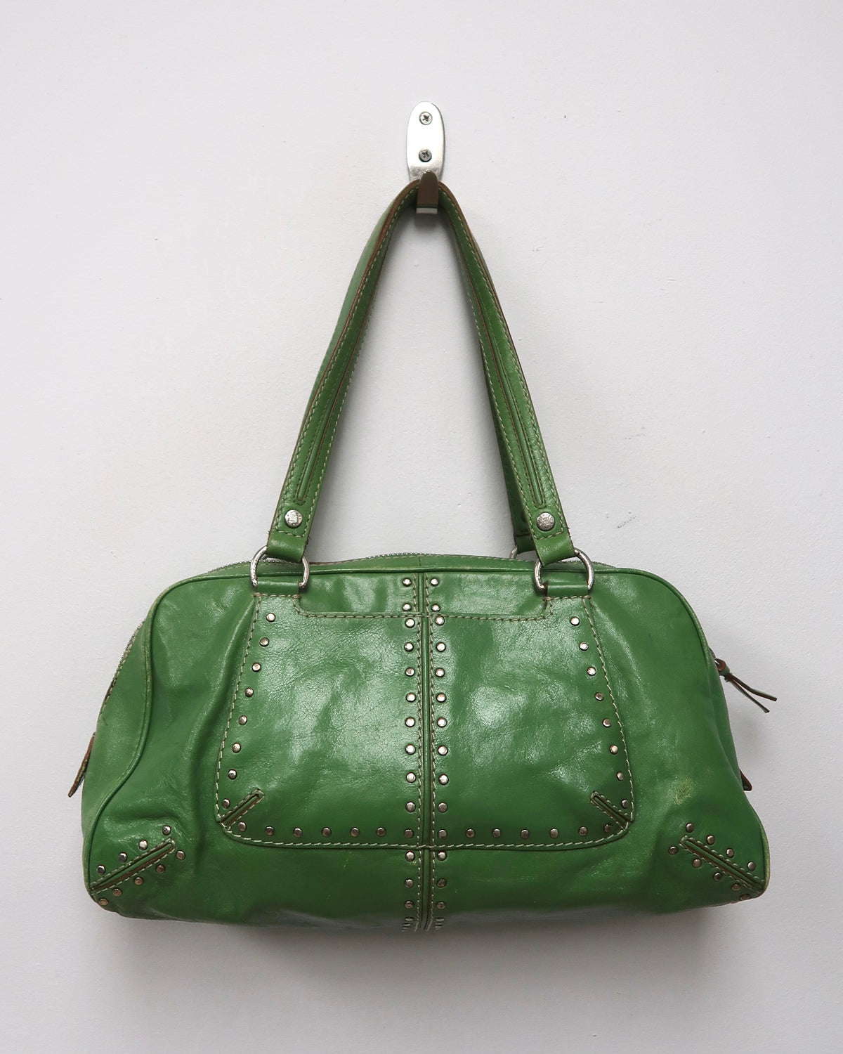 Vintage Michael Kors Astor Studded Leather Satchel