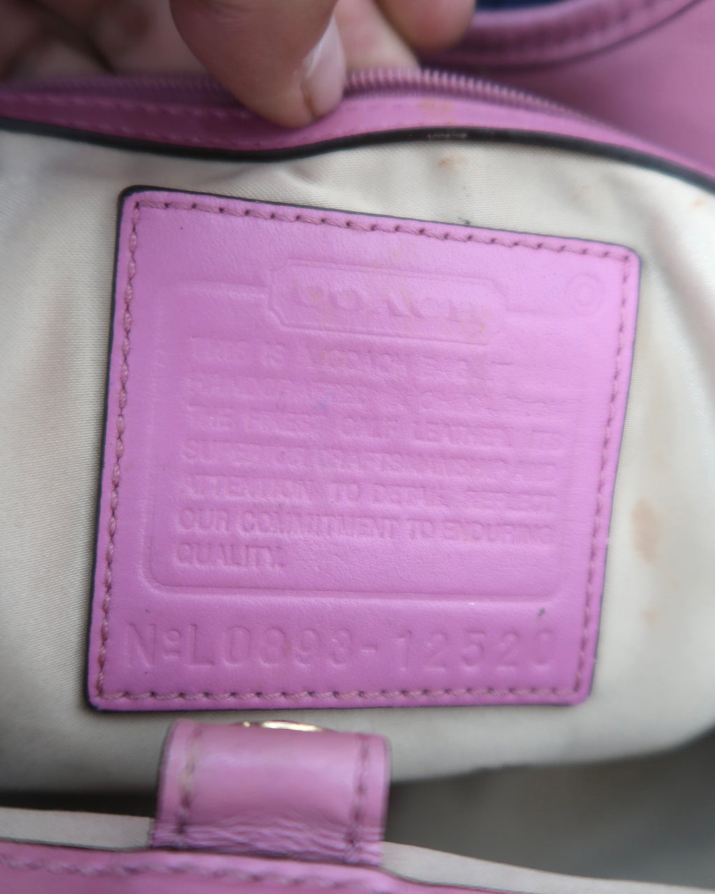 Vintage Coach Ergo Pleated Frame Satchel