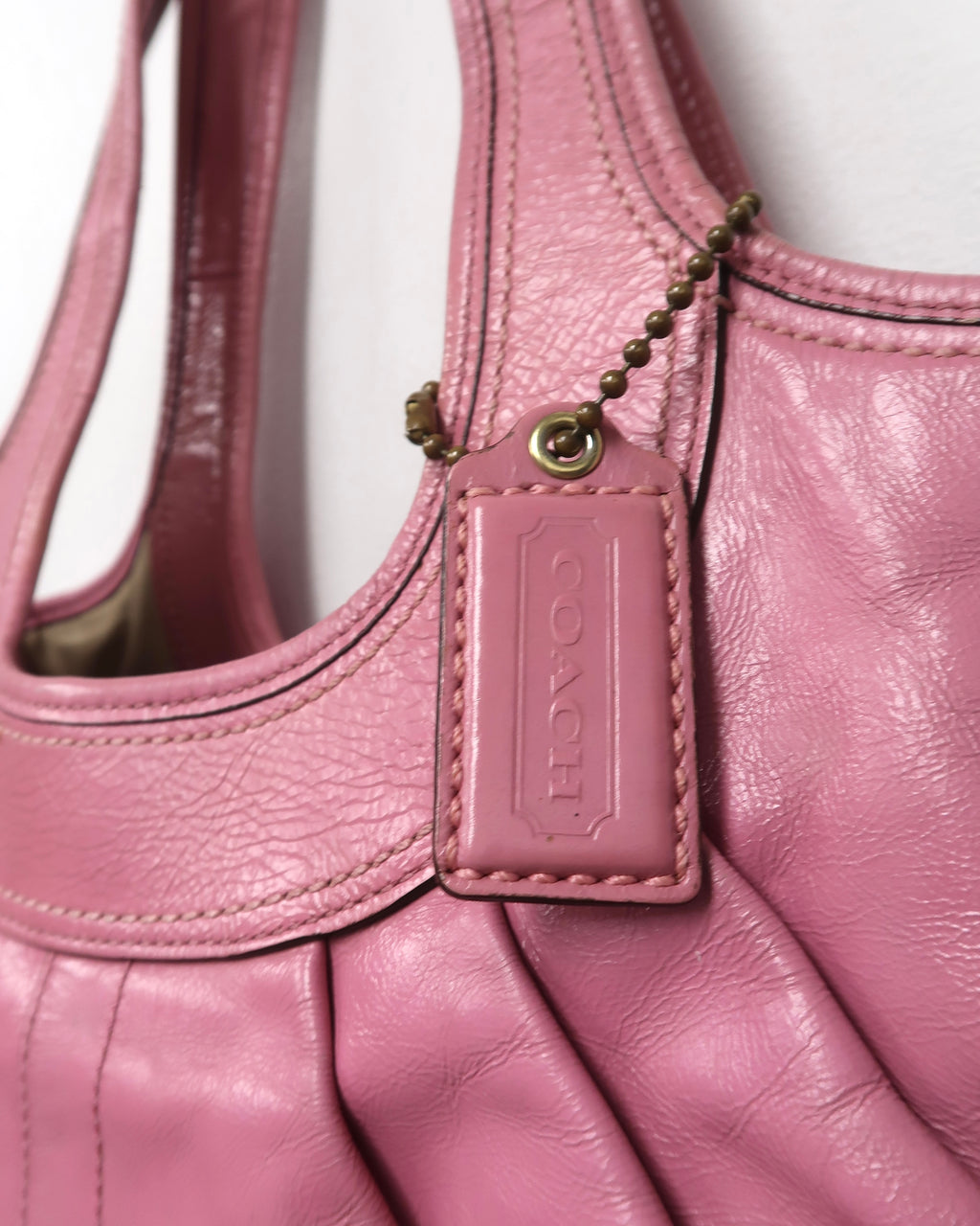 Vintage Coach Ergo Pleated Frame Satchel