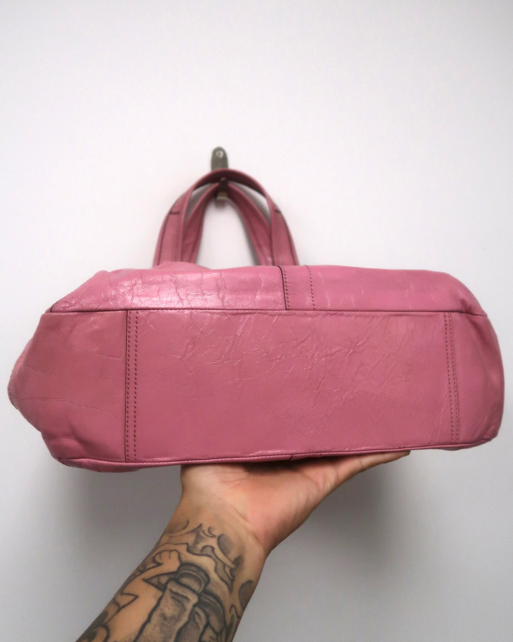 Vintage Coach Ergo Pleated Frame Satchel