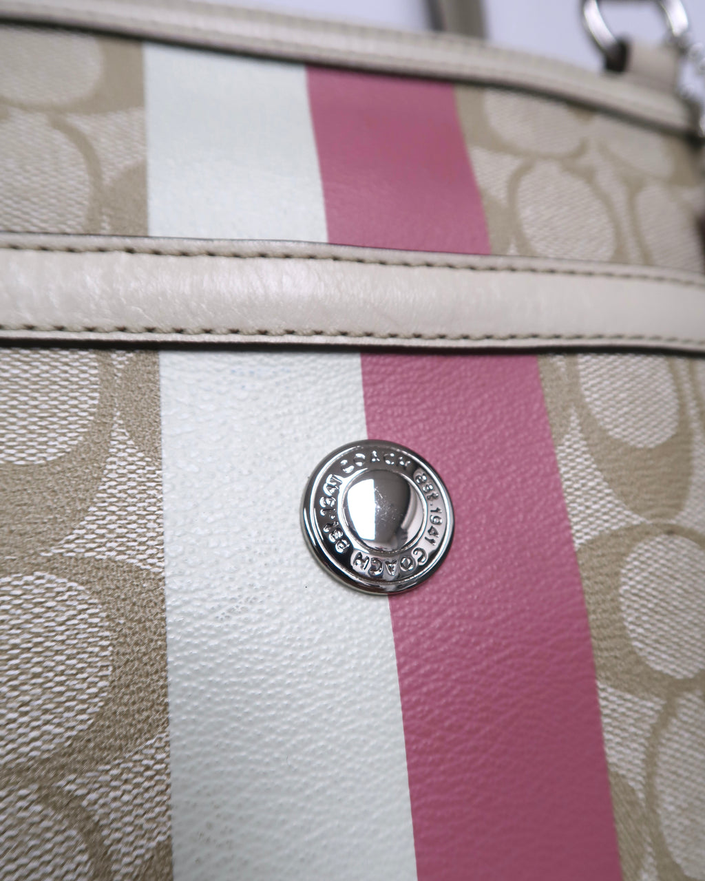 Vintage Coach Chelsea Heritage Signature Tote Bag