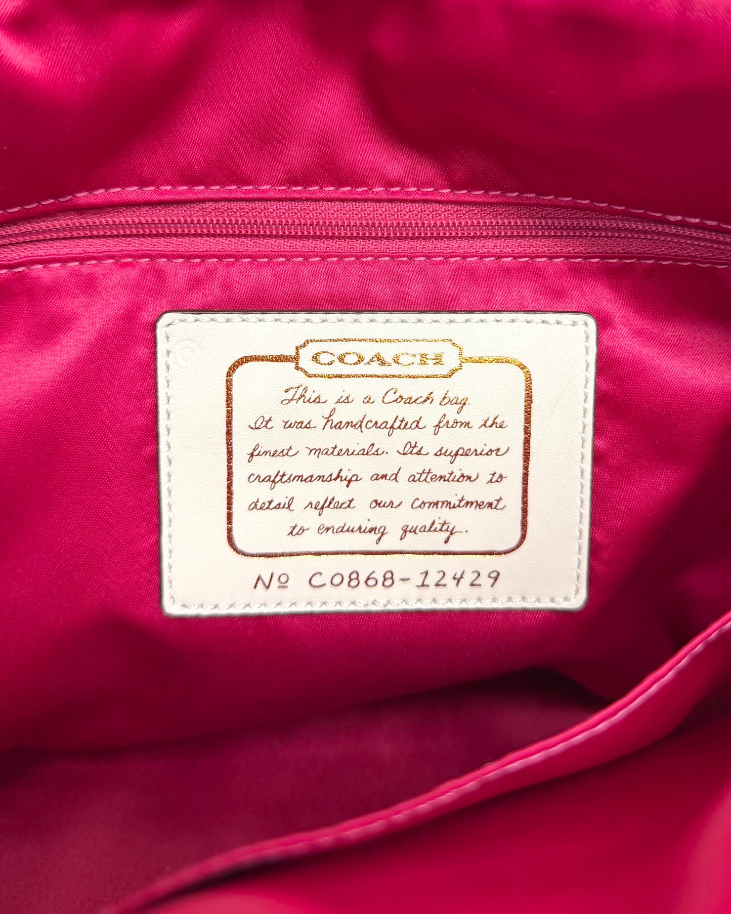 COACH Signature Brown Beige White Leather Canvas Tote/ Shoulder Bag