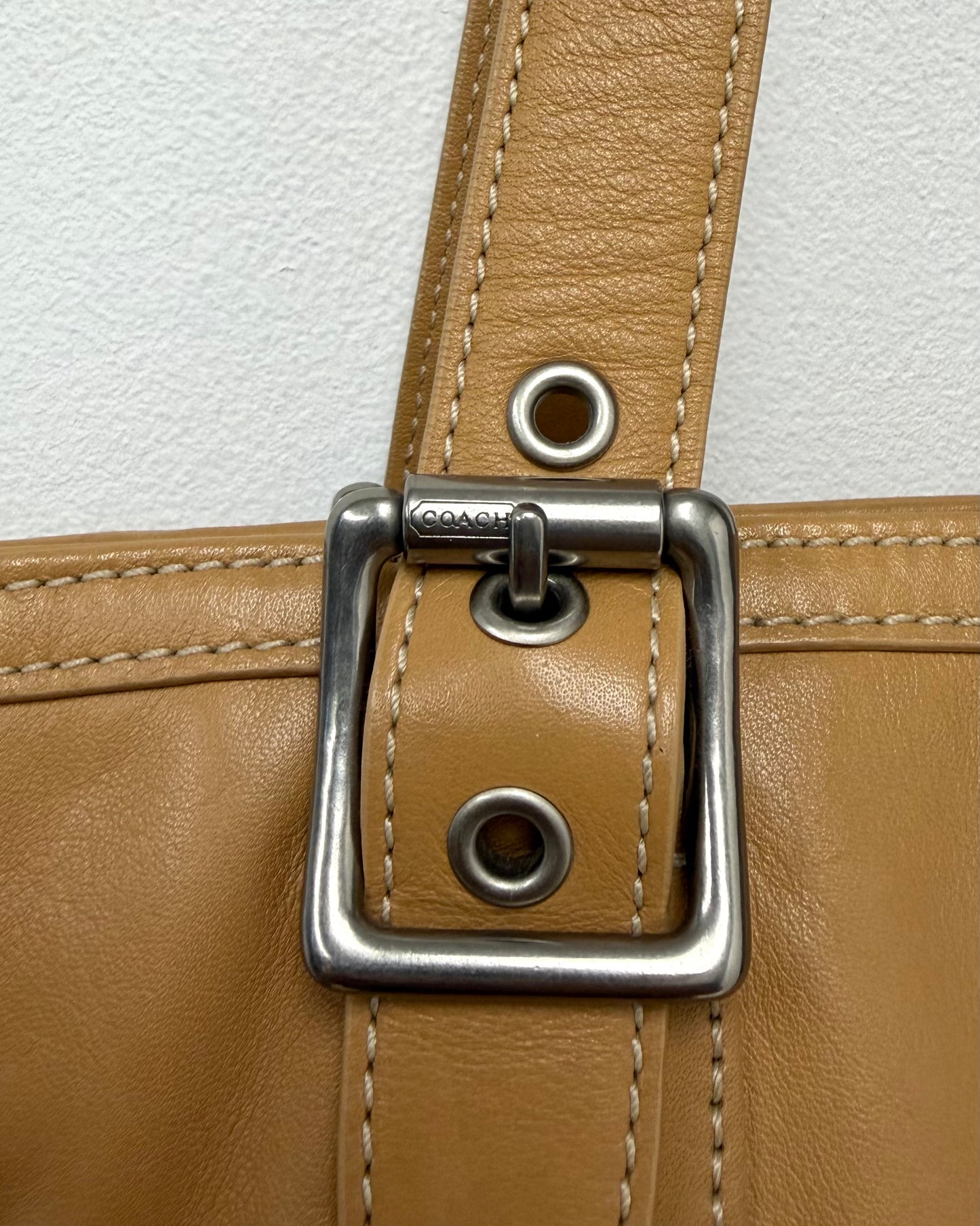 Coach Vintage Hamptons Beige Soft Leather Tote