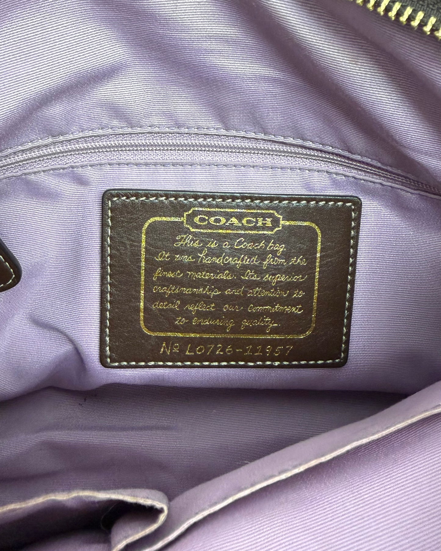 Coach Purse Tan Monogram Shoulder Bag