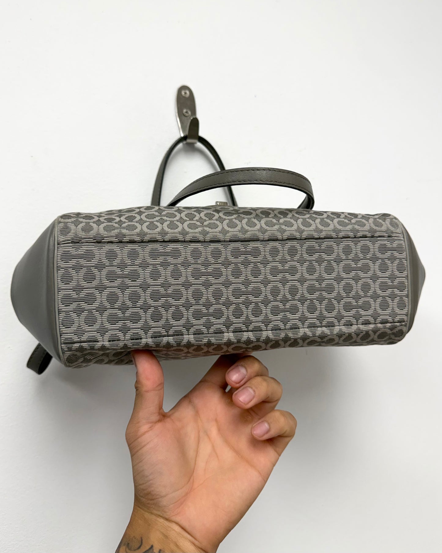 Coach Madison Needlepoint Op Art Satchel