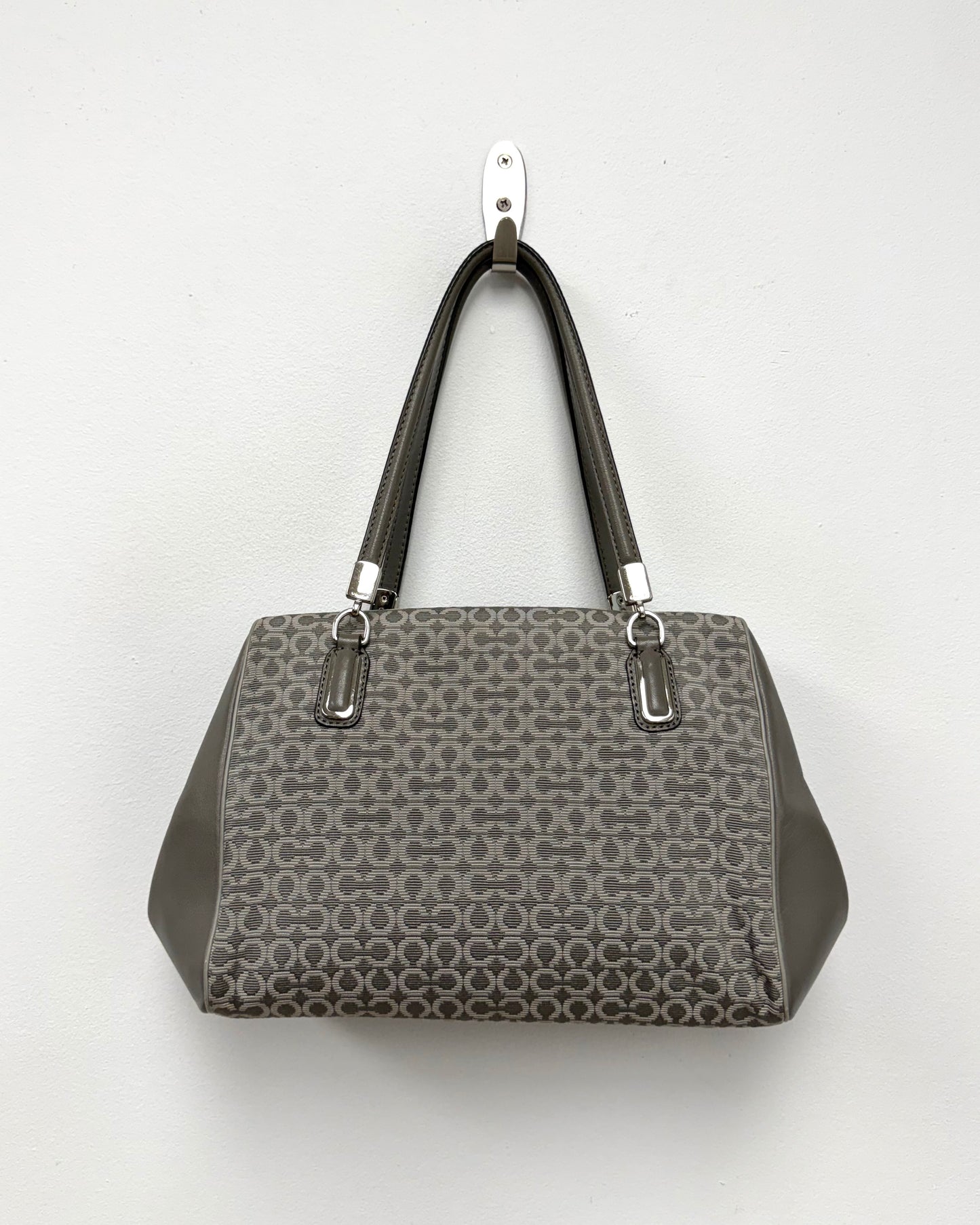 Coach Madison Needlepoint Op Art Satchel