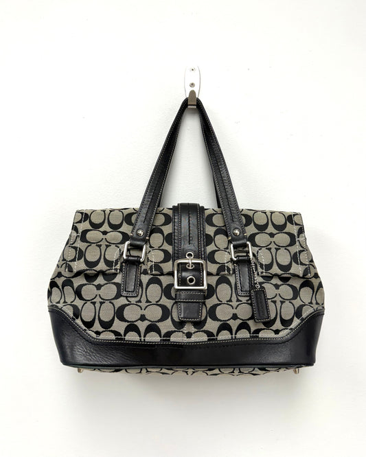 Coach signature logo satchel bag