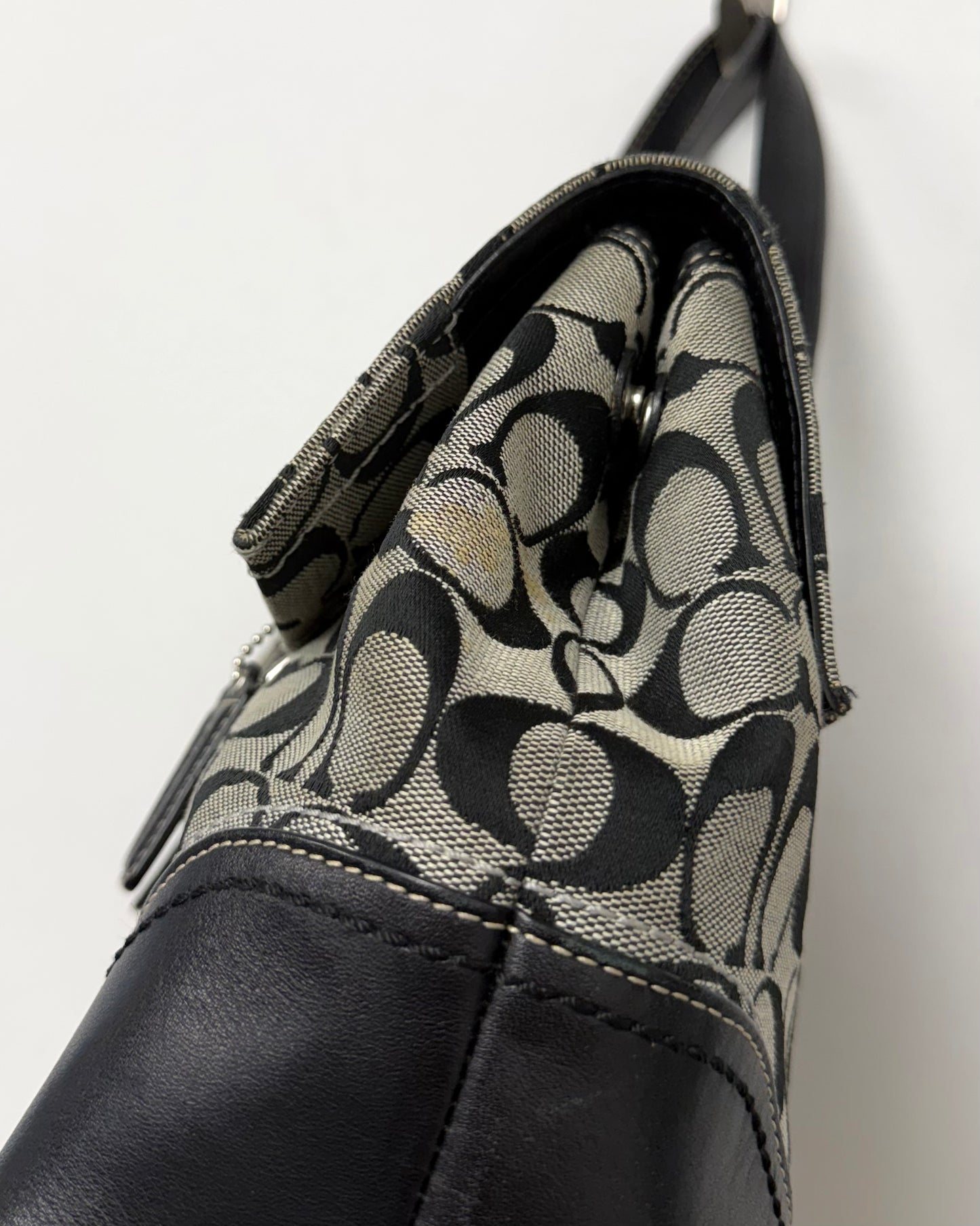 Coach signature logo satchel bag