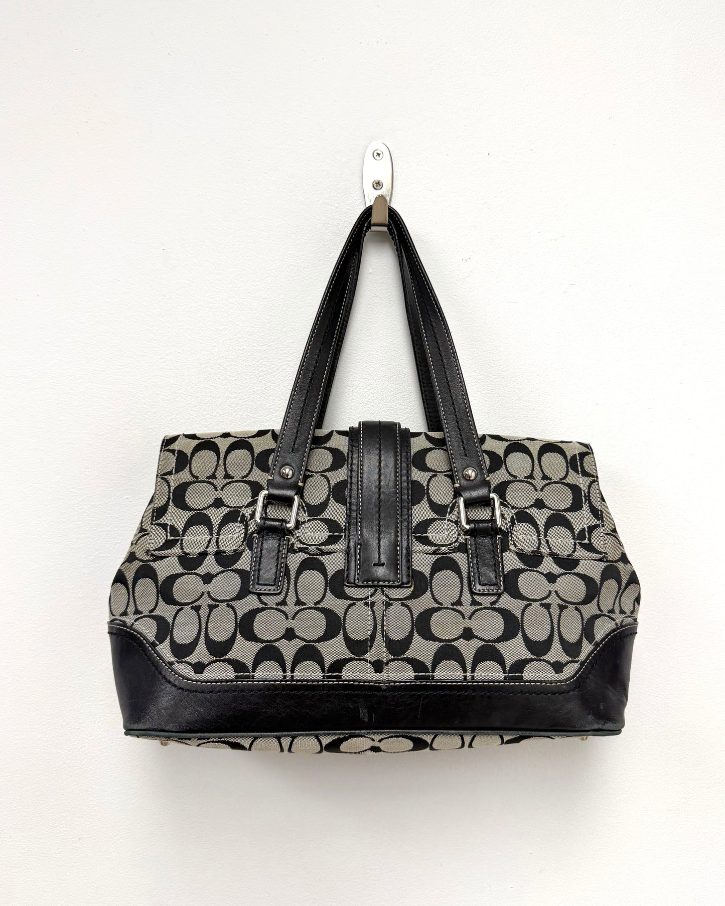 Coach signature logo satchel bag