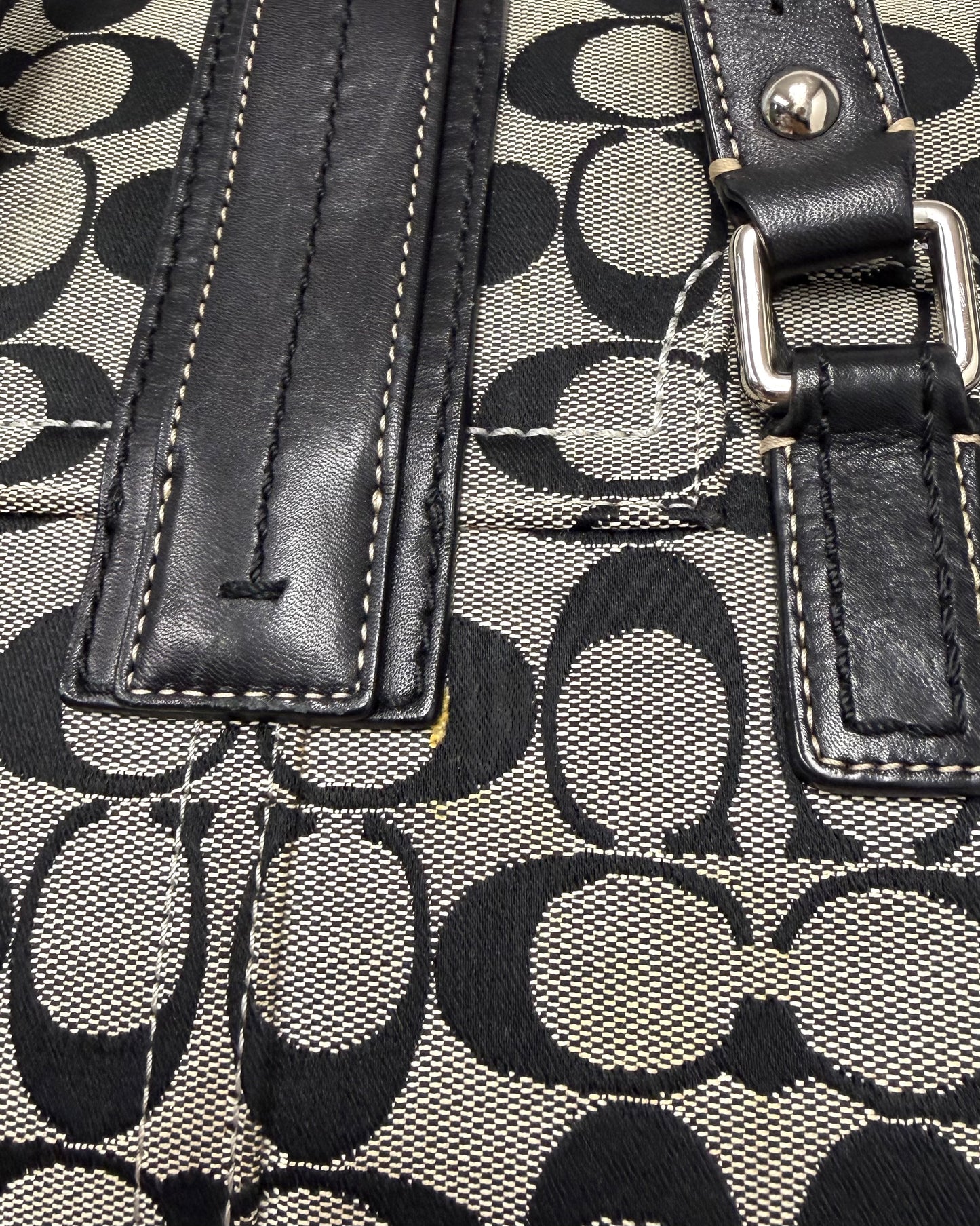 Coach signature logo satchel bag