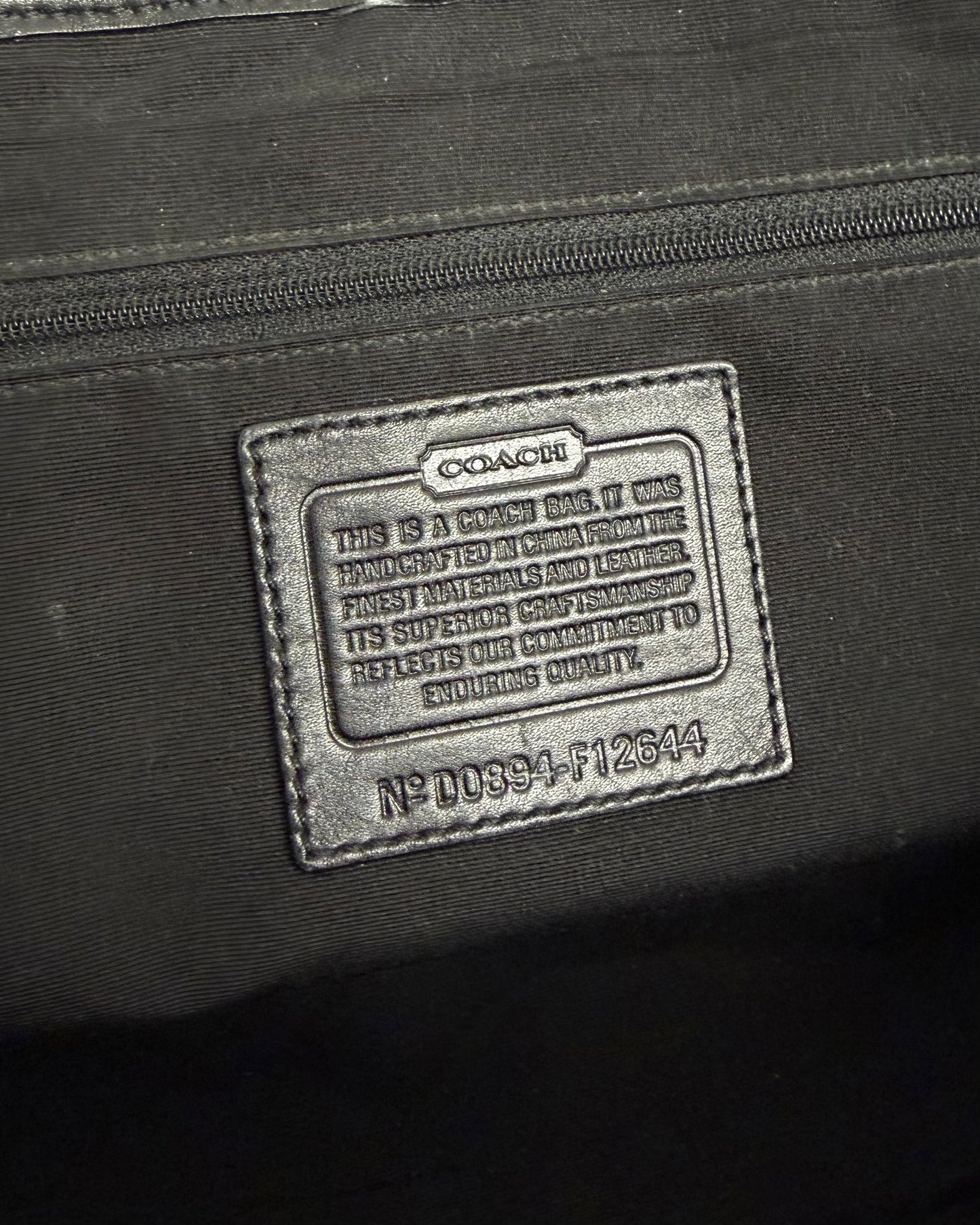 Coach signature logo satchel bag