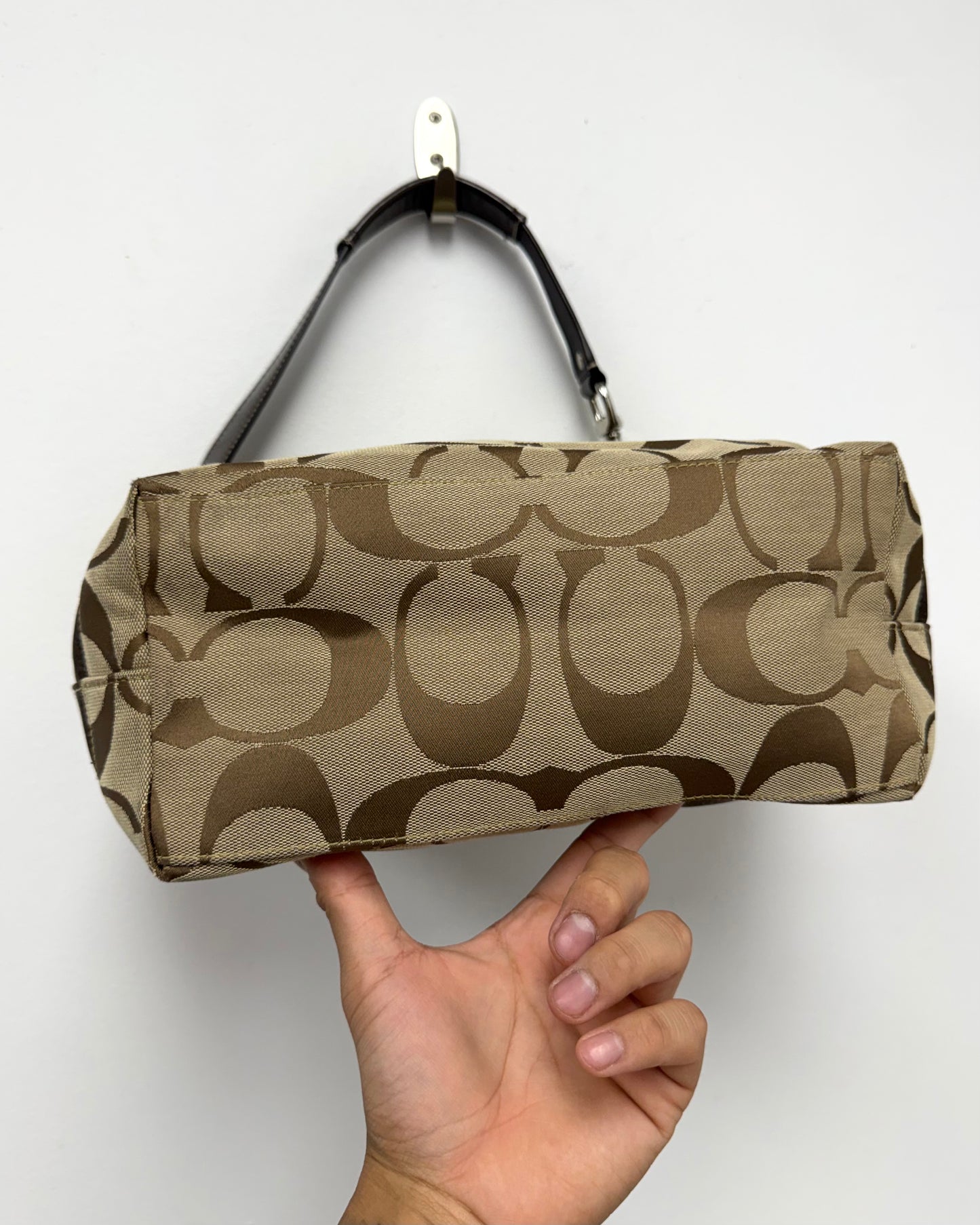 Coach Signature Hobo Tote Shoulder Bag