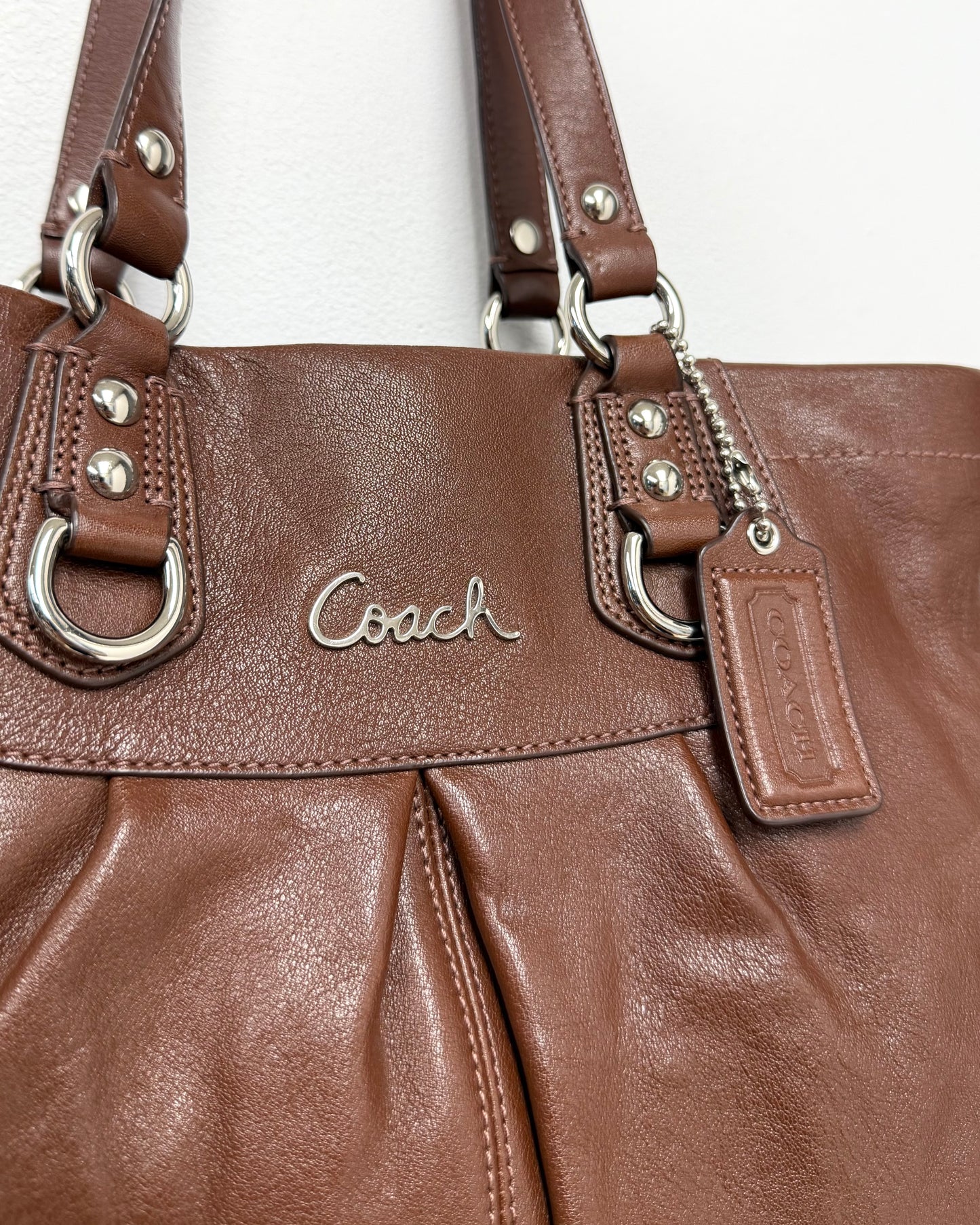 Coach Ashley leather satchel