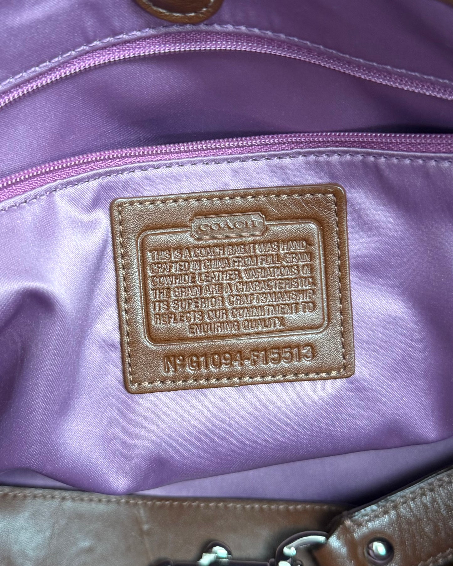 Coach Ashley leather satchel
