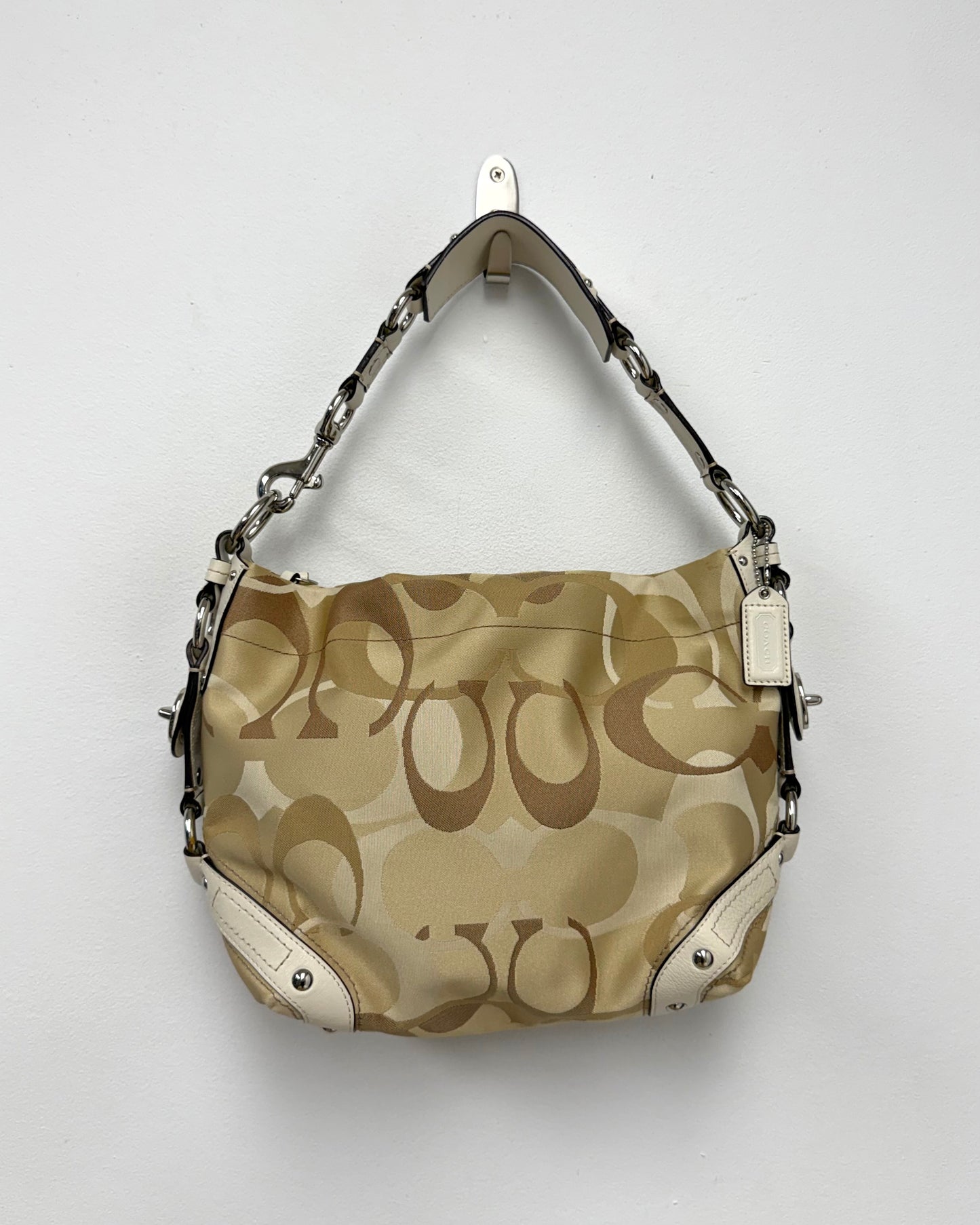 Coach Carly Signature Jacquard hobo bag