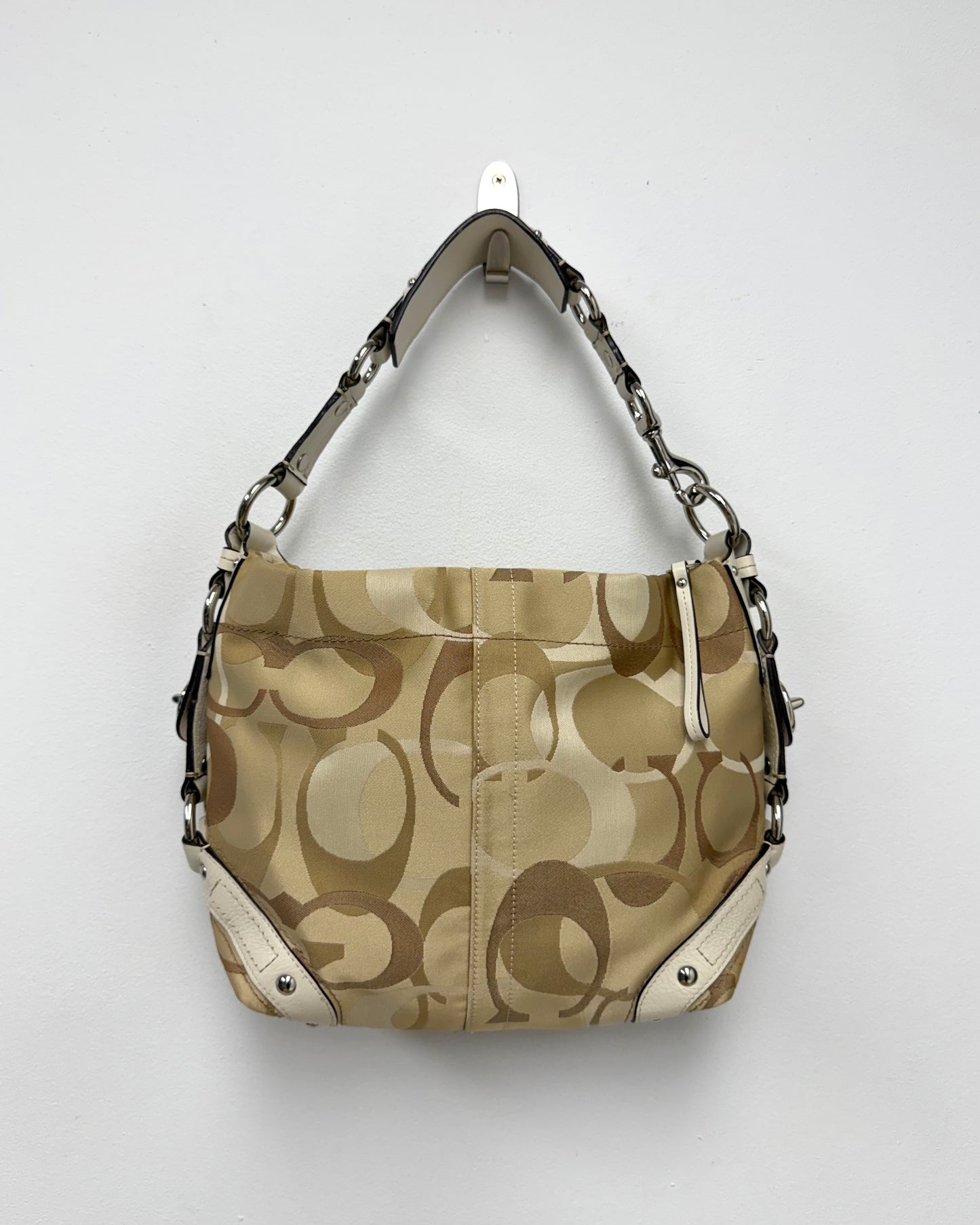 Coach Carly Signature Jacquard hobo bag
